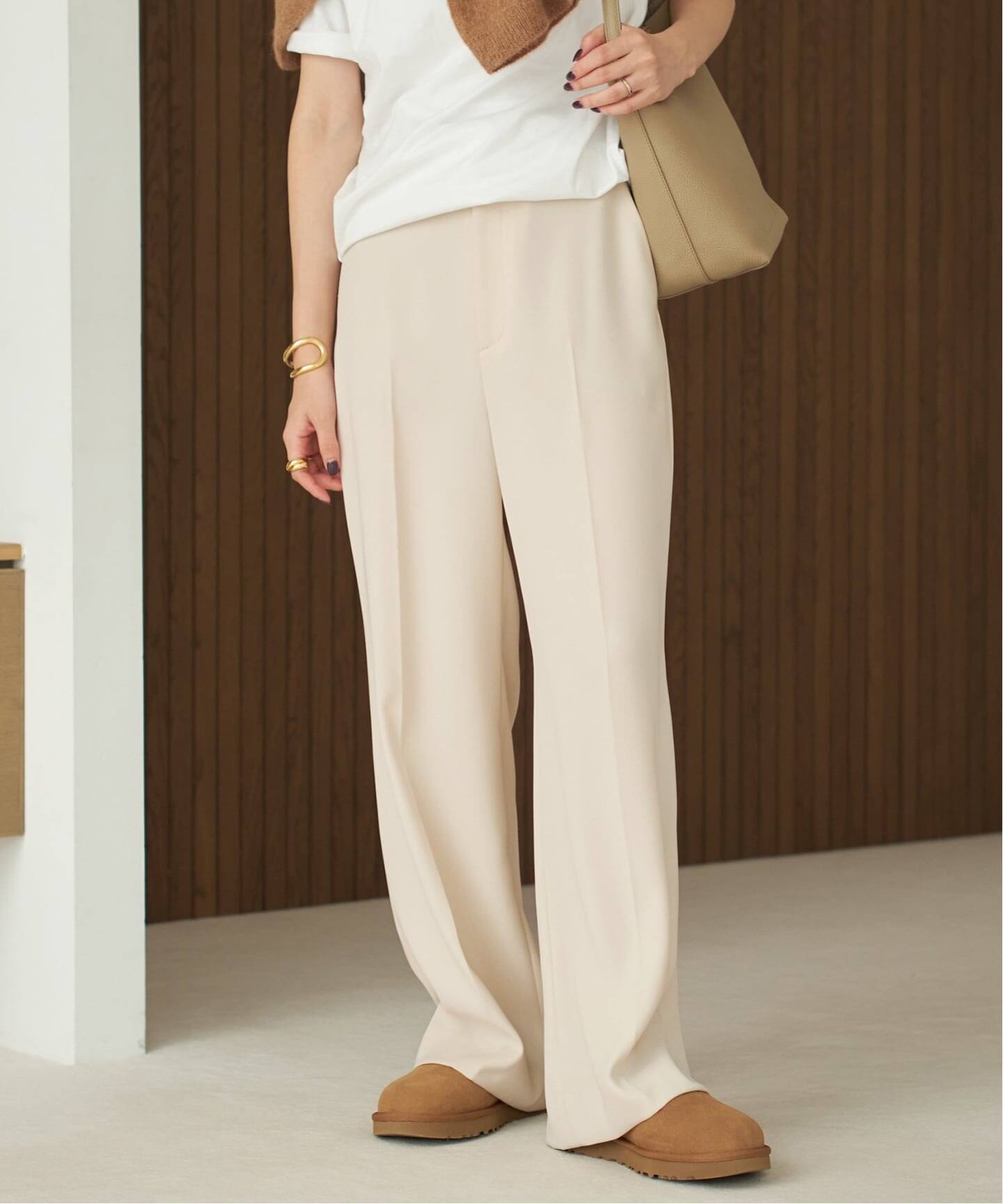 追加》washable straight パンツ 5（スラックス）｜Plage（プラージュ