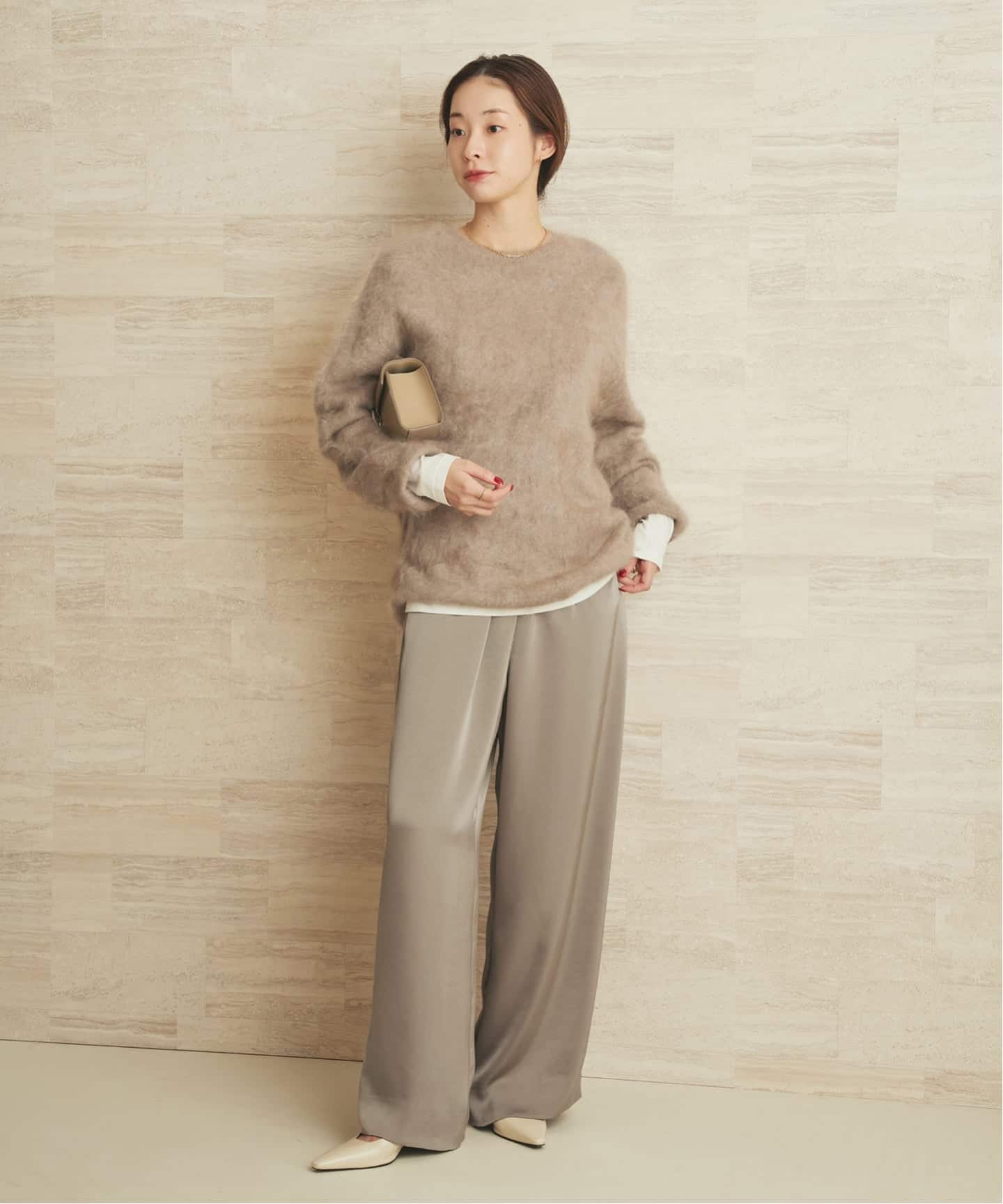 double satin minimal パンツ（その他パンツ）｜Plage（プラージュ）の