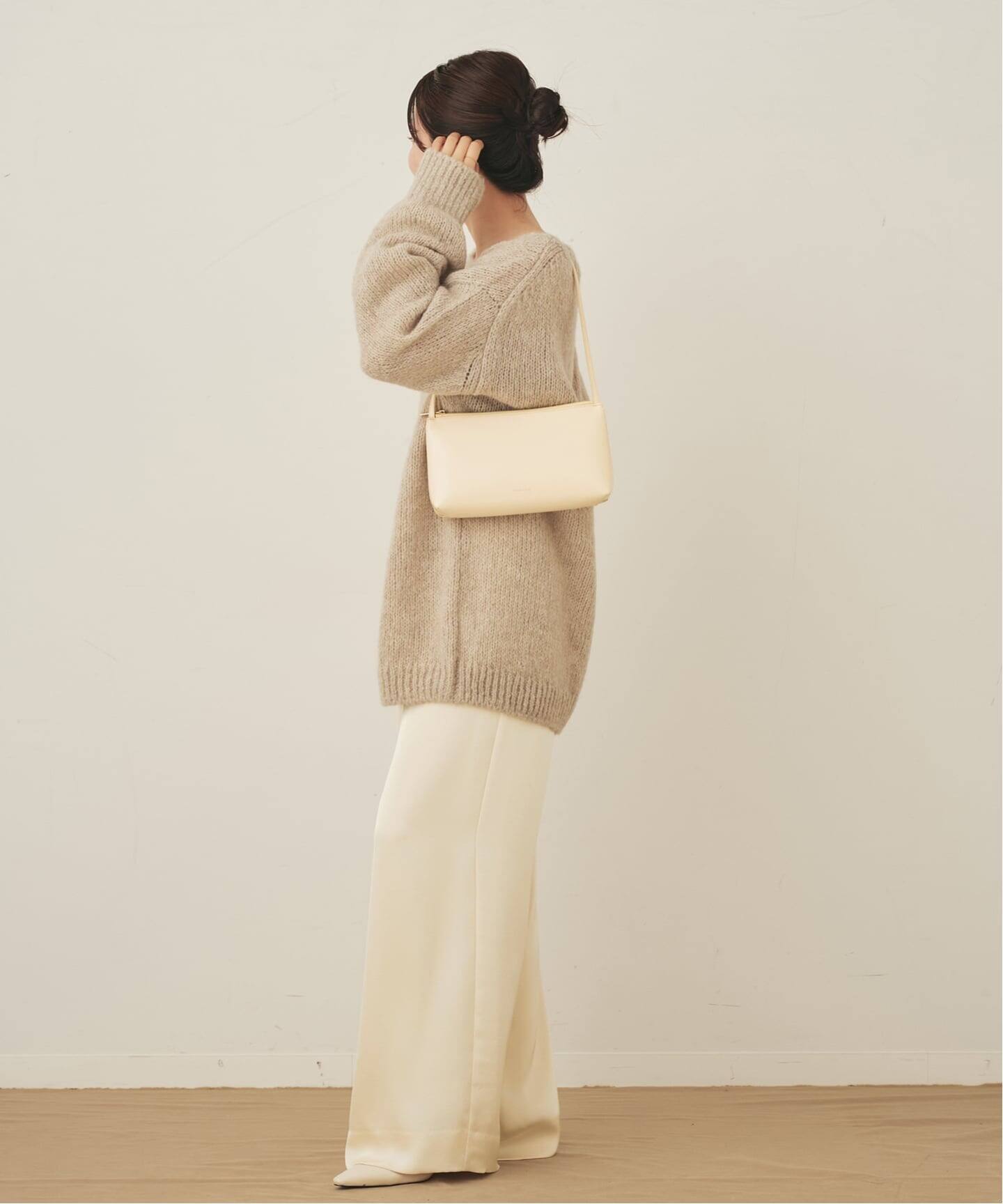 25AW　double satin minimal パンツ　36 ブラウンD double satin minimal パンツ（その他パンツ）｜Plage（プラージュ）の