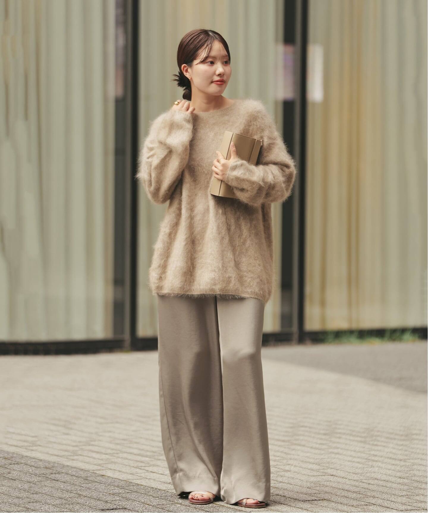 double satin minimal パンツ（その他パンツ）｜Plage（プラージュ）の