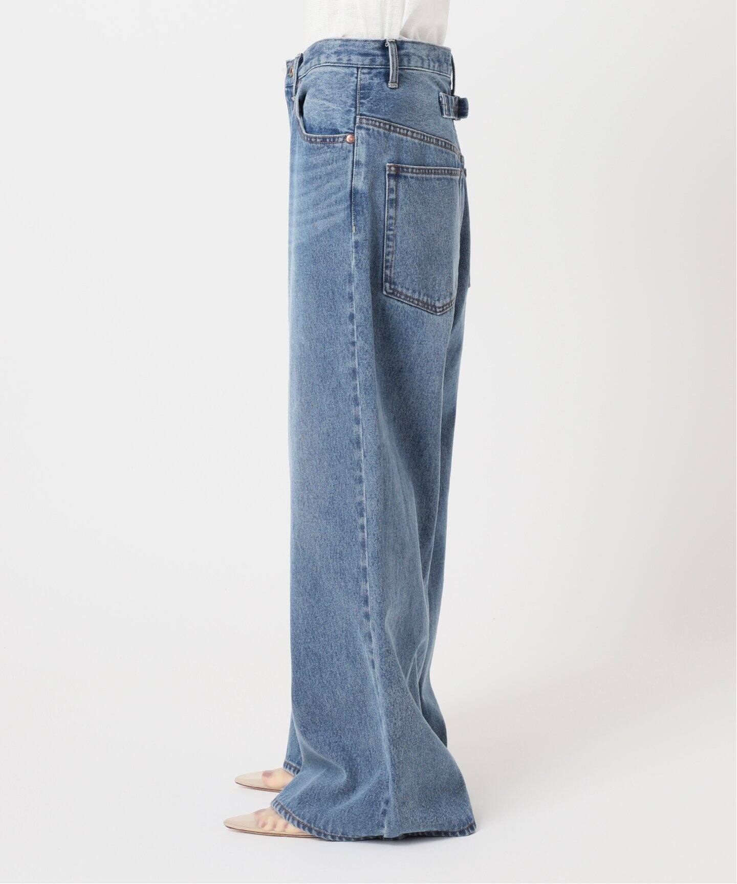 【24時間以内発送】Plage CINCN BACK DENIMパンツ36サイズ CINCH BACK DENIM パンツ（デニムパンツ・ジーンズ）｜Plage