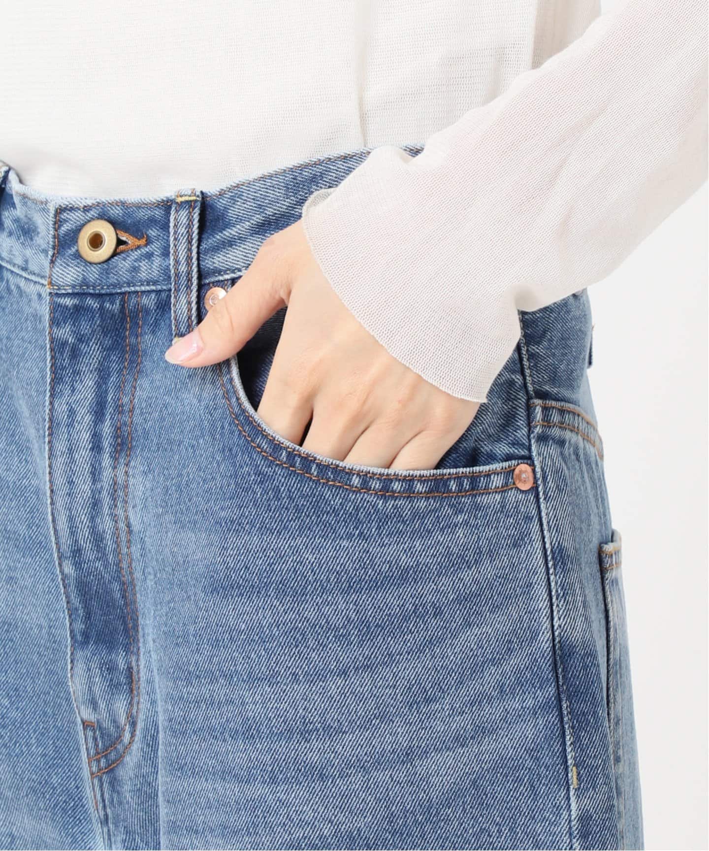 新品　plage プラージュ イタリア製　ストレッチ　デニムパンツ　ベイクルーズ CINCH BACK DENIM パンツ（デニムパンツ・ジーンズ）｜Plage