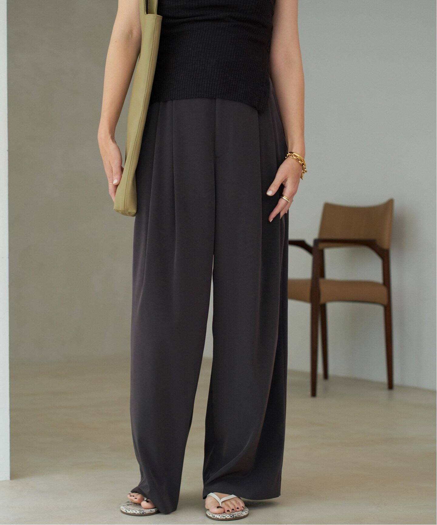 FLUID TUCK TROUSERS パンツ（スラックス）｜Plage（プラージュ