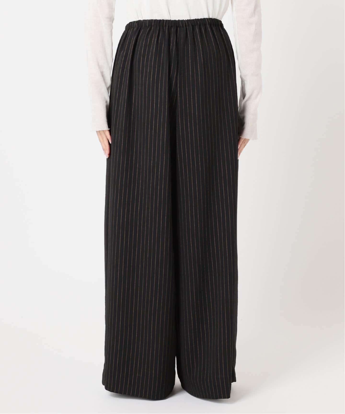 プラージュ　plage 　プラージュ　ウールシルクパンツ　ストライプ　ネイビー セール】STRIPE スラックス（スラックス）｜Plage（プラージュ