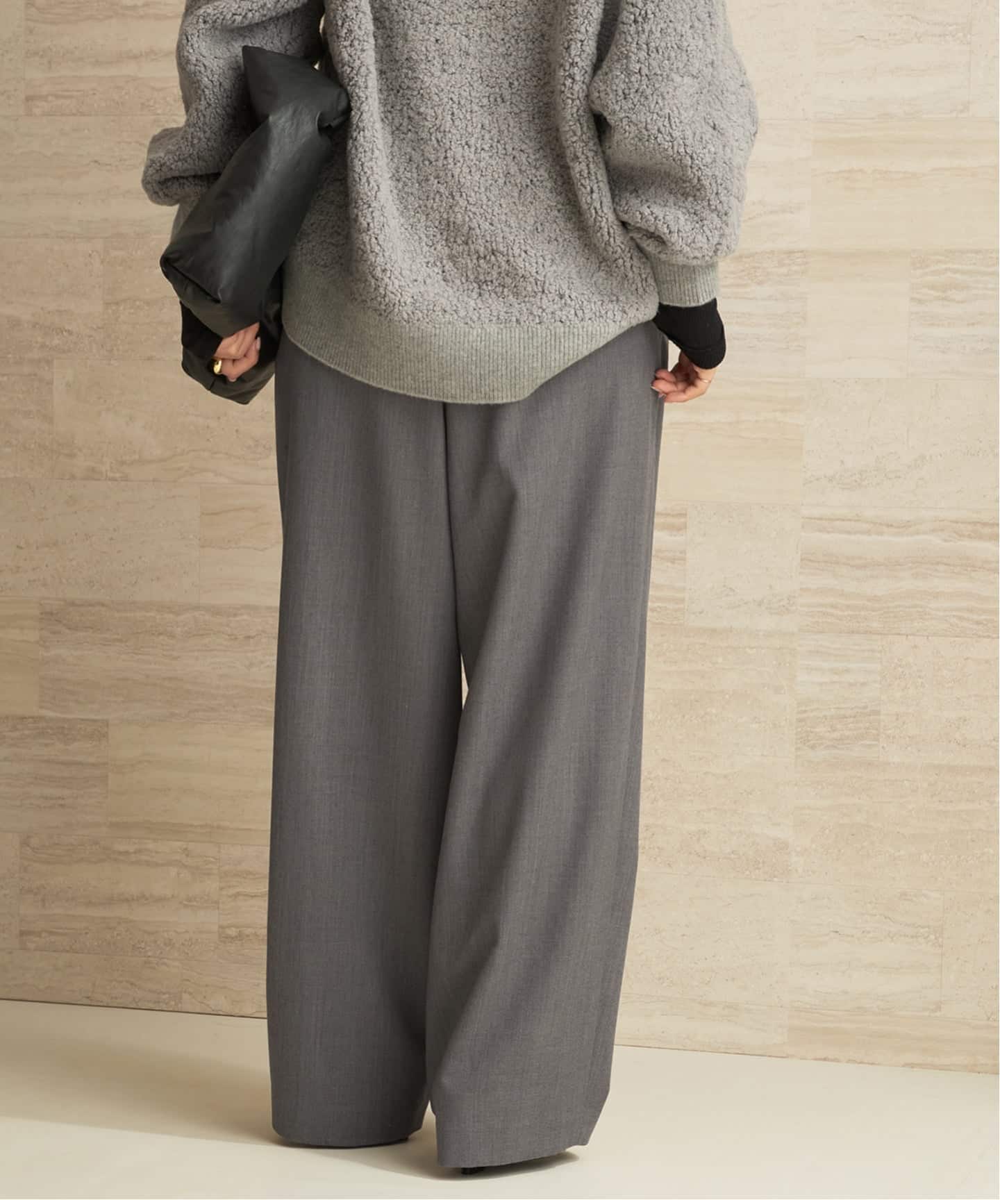 plage* MY Worsted Easy Pants*36 グレー LOOSE EASY SLAX パンツ（その他パンツ）｜Plage（プラージュ）の通販