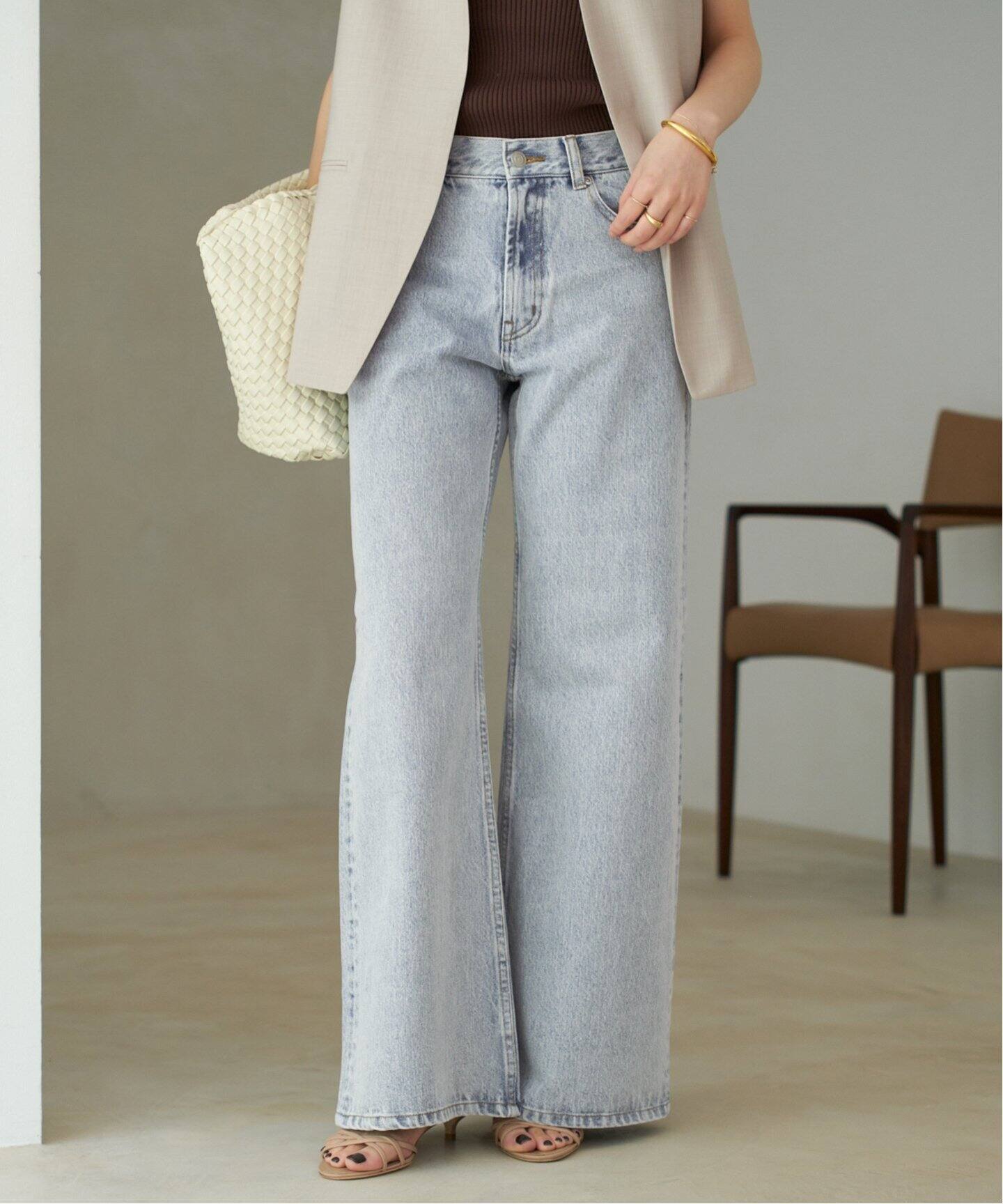 新品　Plage son jeans サックスブルー　38サイズ プラージュ Plage son jeans （ブルー） - ファッション通販
