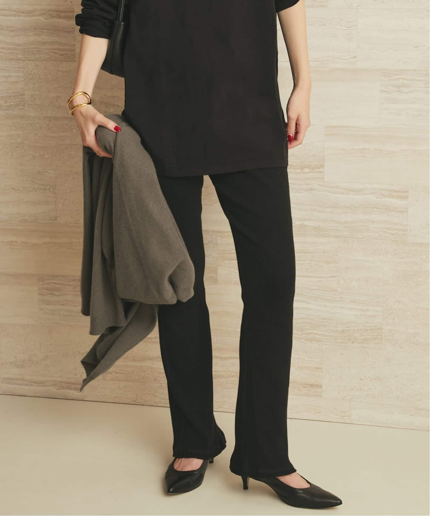 Plage別注 CALUX キャラクス ジップ プルオーバー (ブラック) plage（プラージュ）の「《予約》【CALUX/キャラクス】別注 ZIPプル