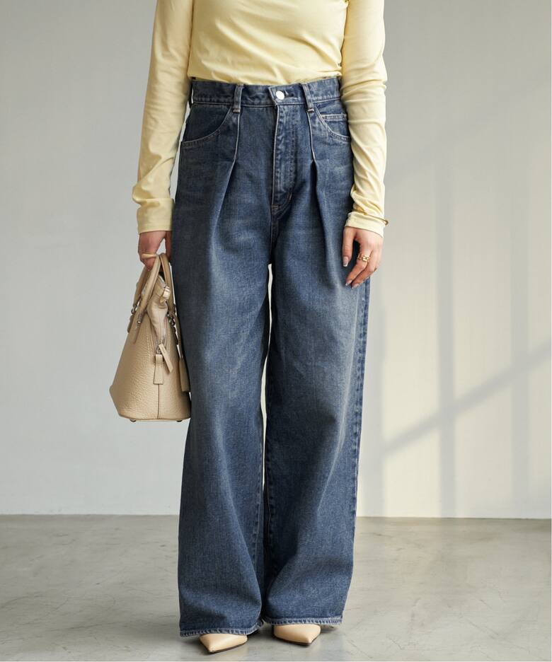 JANE SMITH/ジェーンスミス 14.5oz IN TUCK COMFORTデニム（デニム  