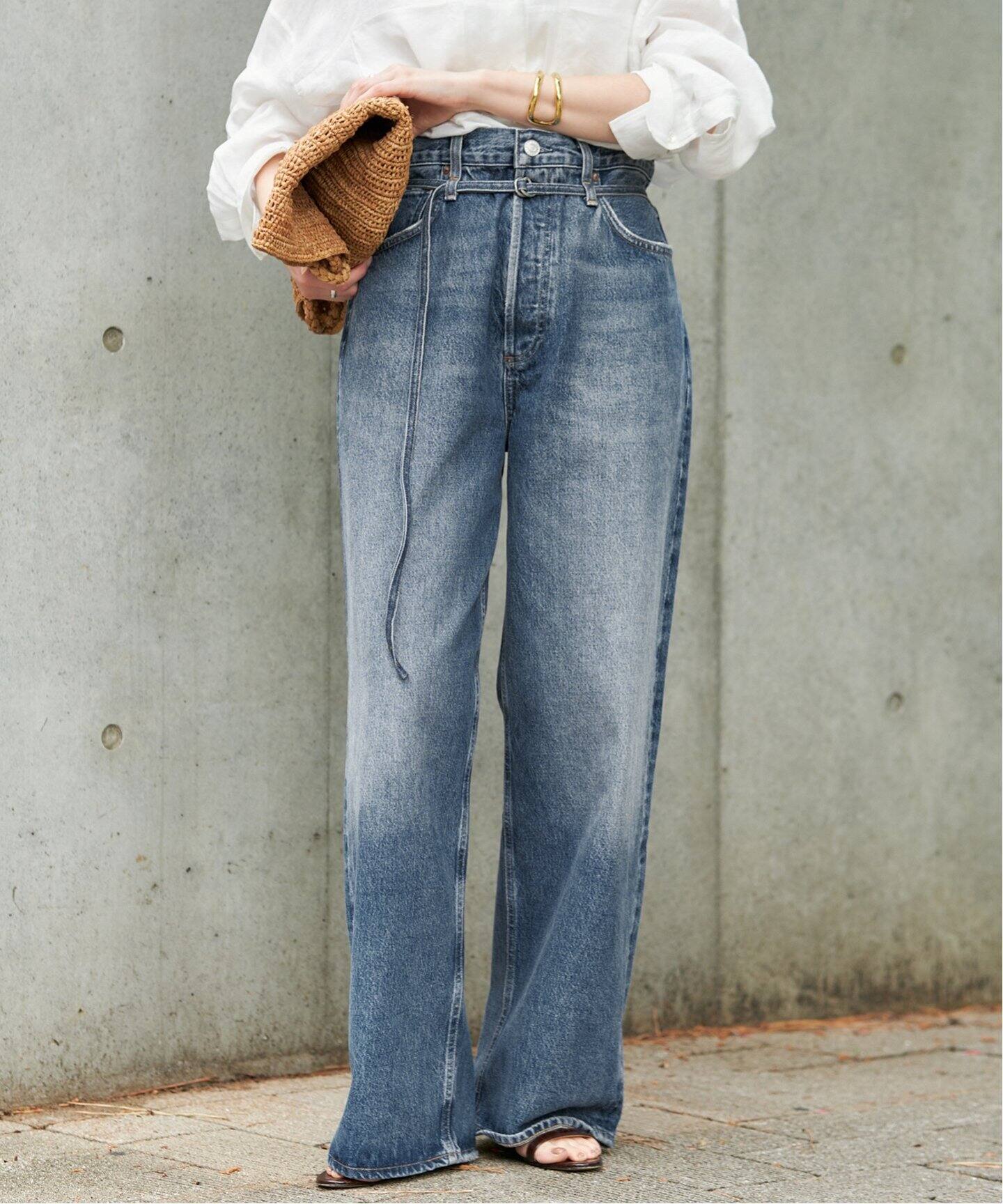 AGOLDE エーゴールドイー カーゴ デニム COOPER 24 ブルー AGOLDE / エーゴールドイー EMMI JEAN IN INTUITION デニム