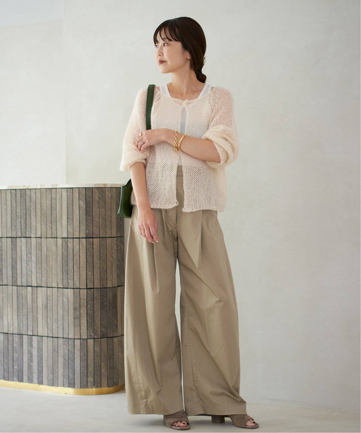 FRANGANT パンツ DELEGANTポンチテーパードパンツ【洗濯機可・イージーアイロン