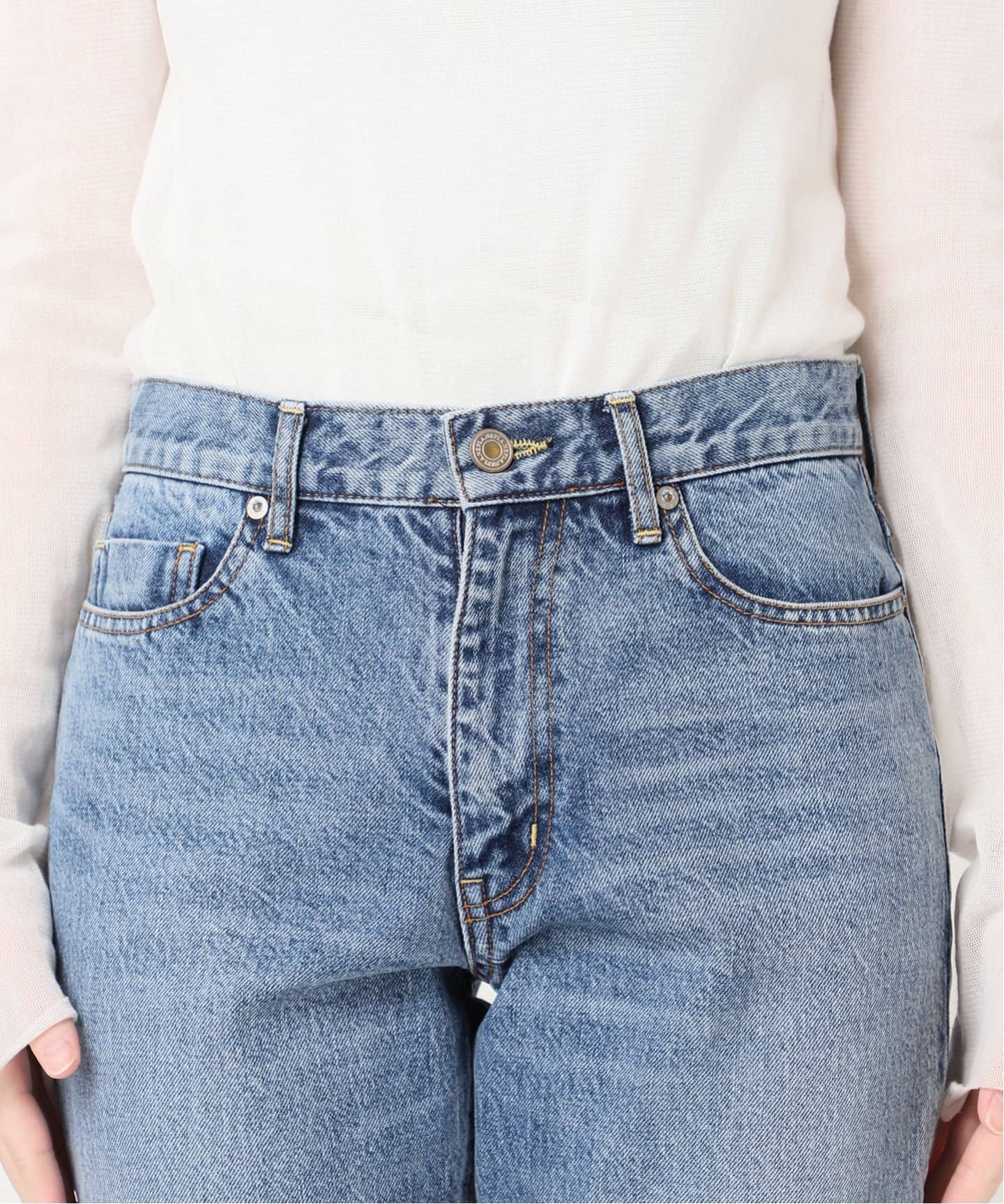 Plage DENIM SEMI FLARED パンツ グレー 34 Plage DENIM SEMI FLARED パンツ グレー 34 セール】Semi Flared