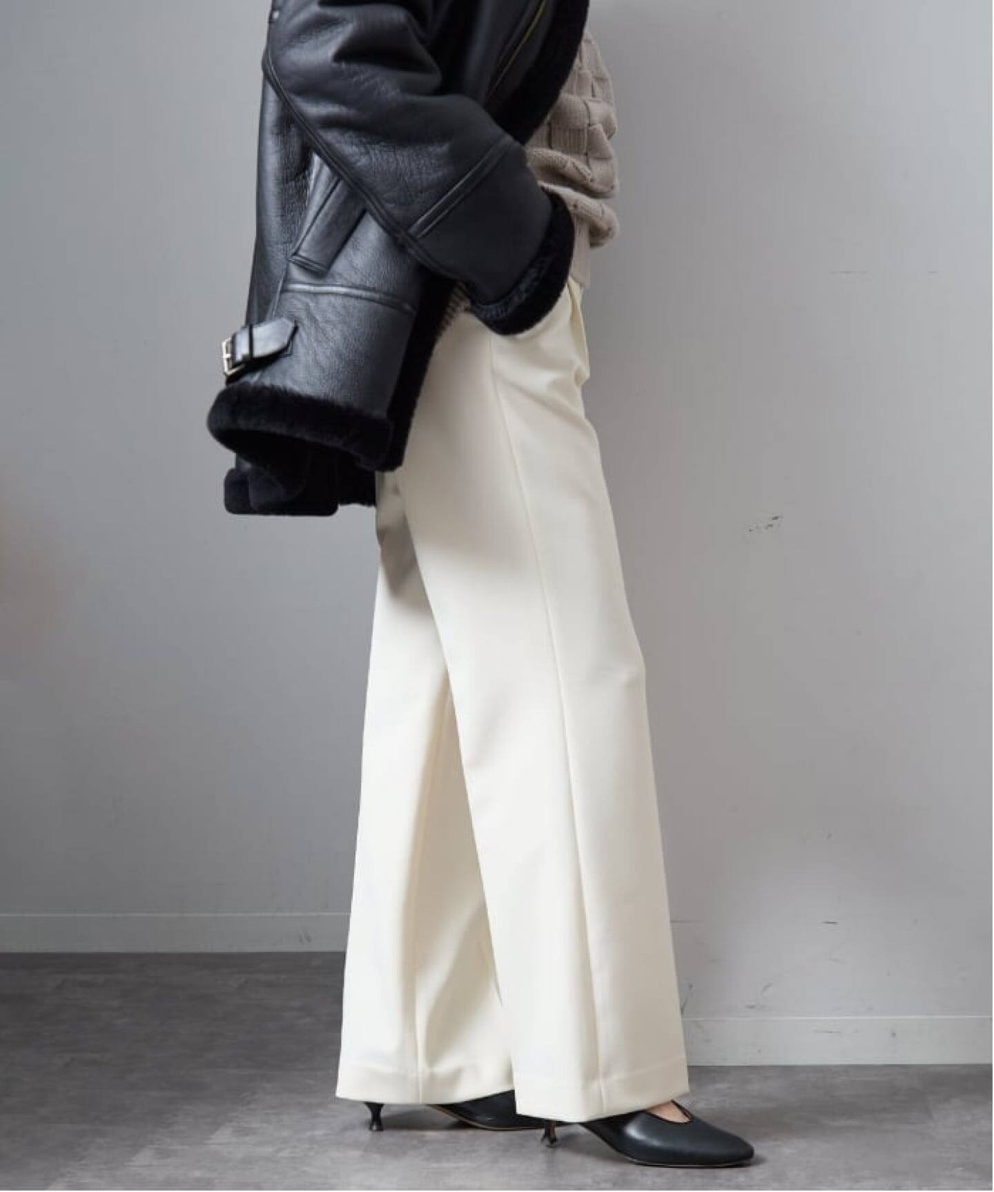 追加》ダブルクロス ストレッチパンツ（スラックス）｜VERMEIL