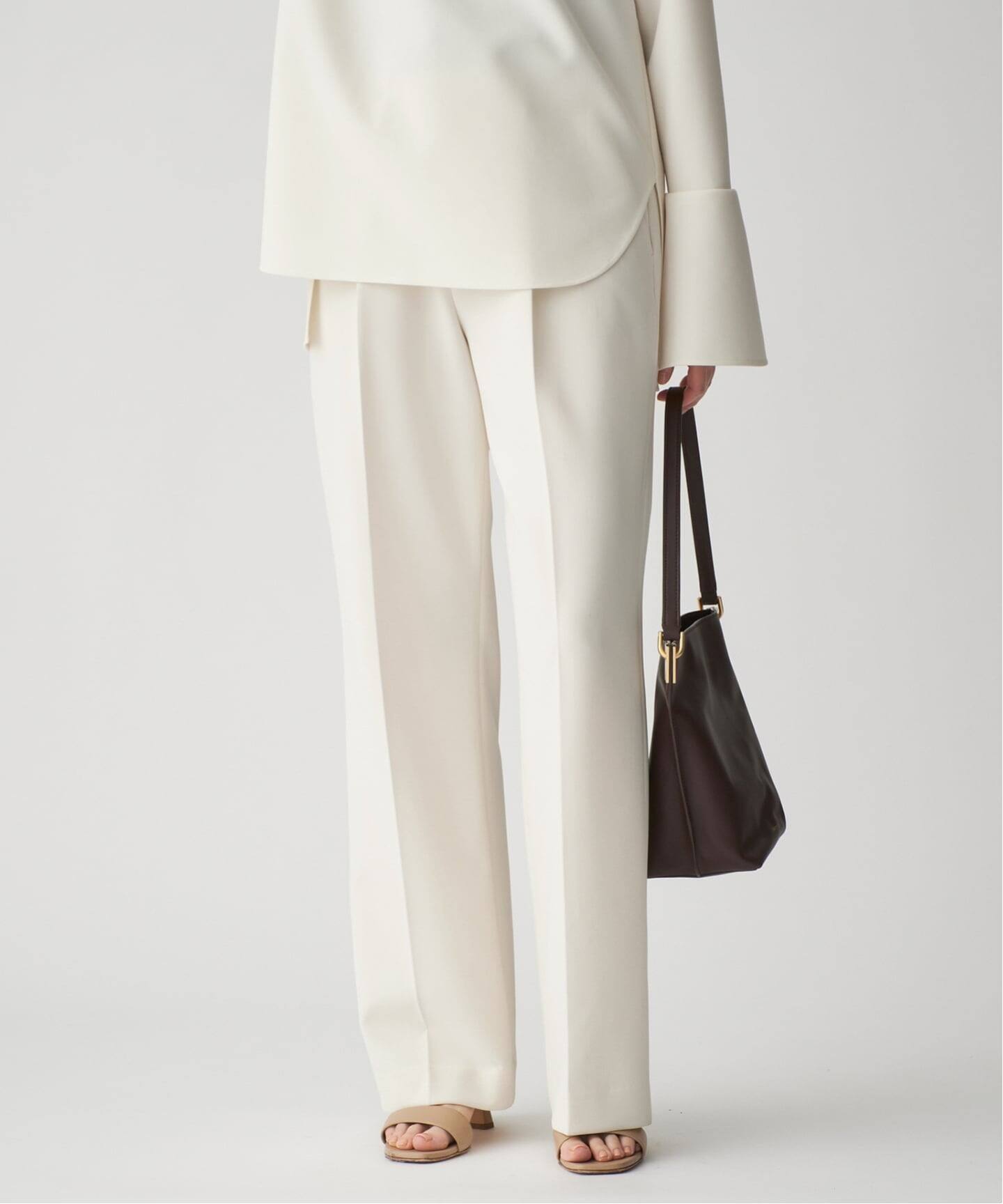 VERMEIL par iena ダブルクロス ストレッチパンツ ダブルクロス ストレッチパンツ（スラックス）｜VERMEIL par