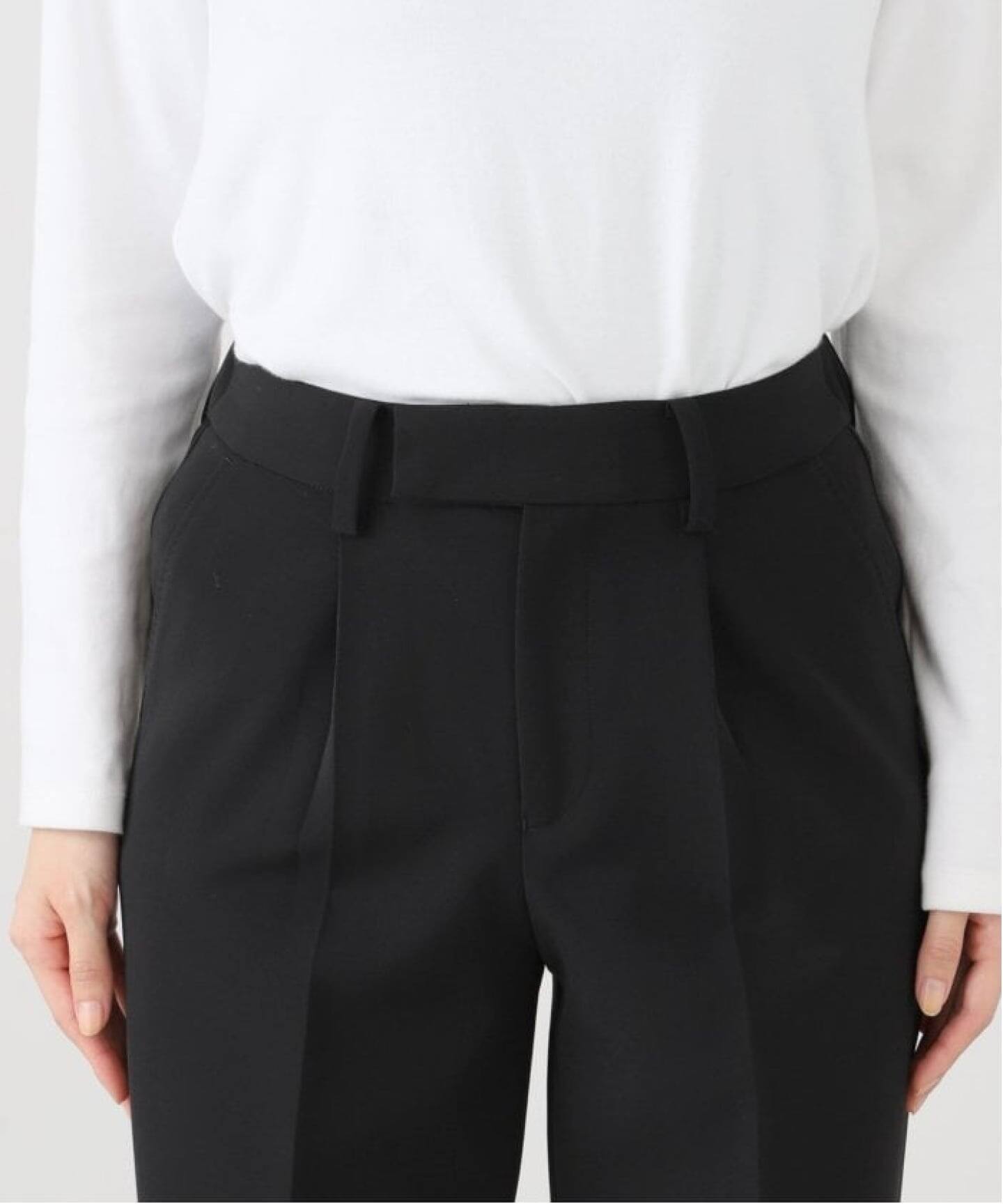 VERMEIL par iena ダブルクロス ジョグ パンツ38サイズブラック ダブルクロス ストレッチパンツ（スラックス）｜VERMEIL par