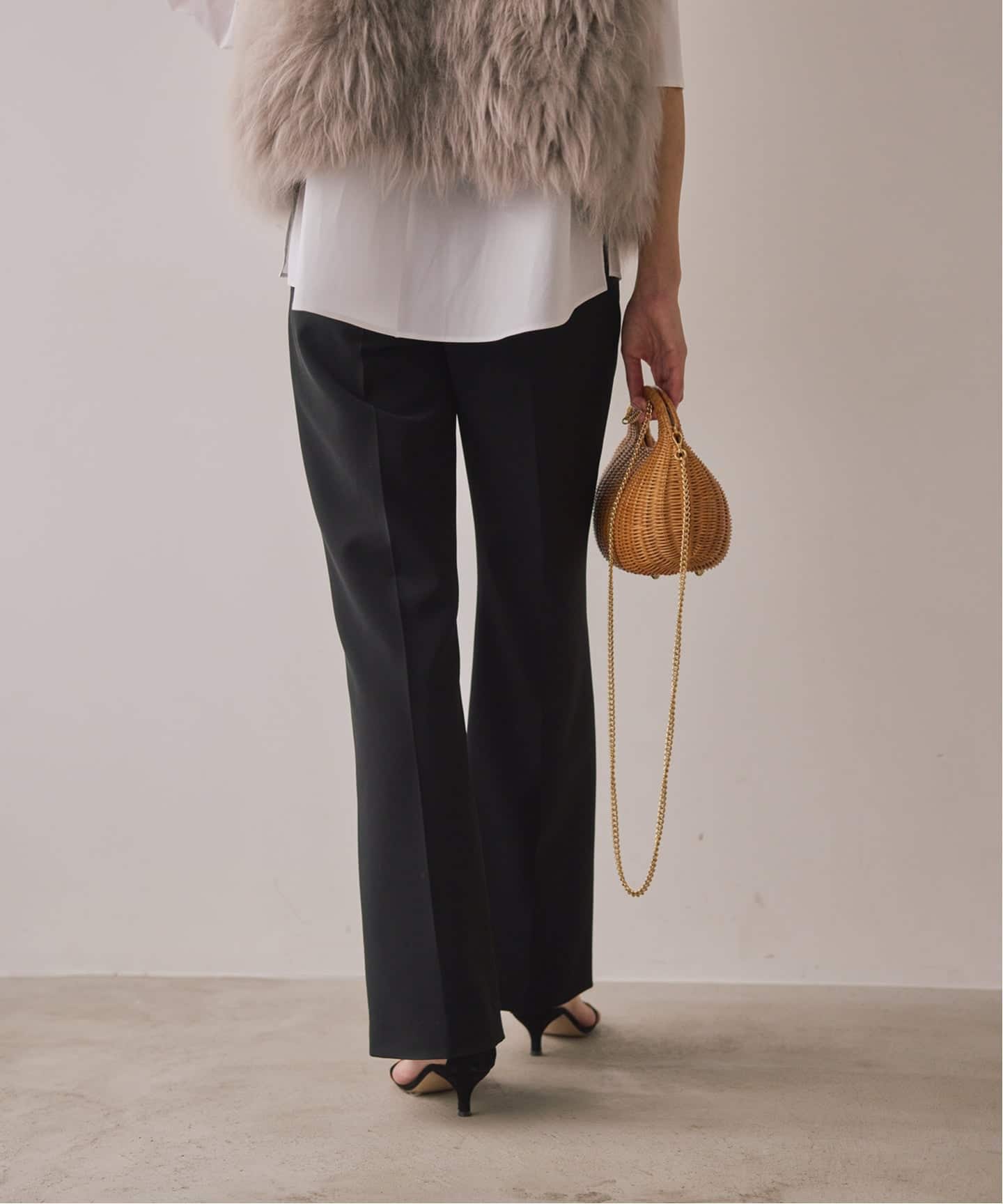 追加2》ダブルクロスストレッチパンツ（スラックス）｜VERMEIL par