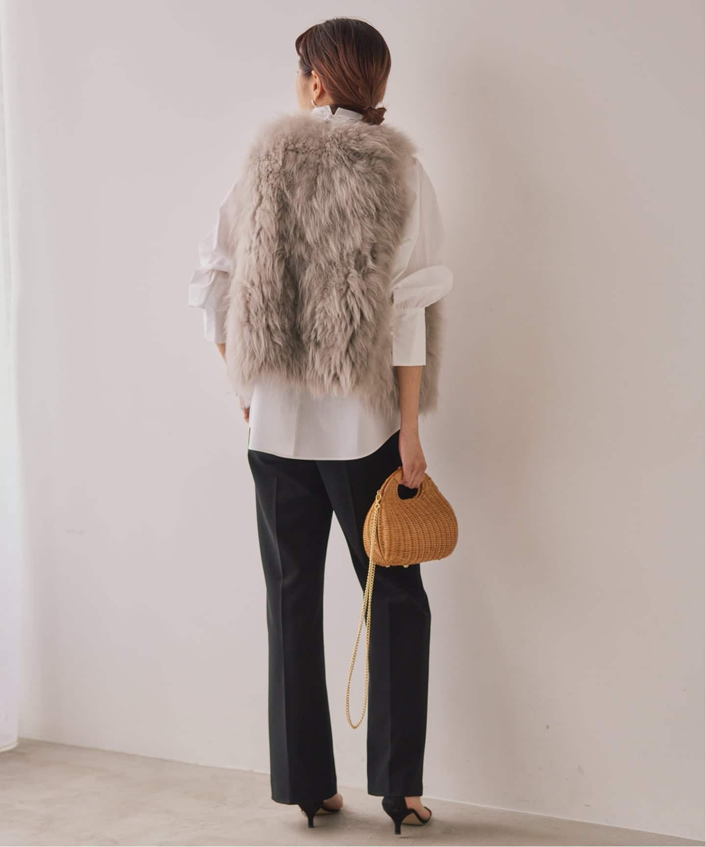 追加2》ダブルクロスストレッチパンツ（スラックス）｜VERMEIL par