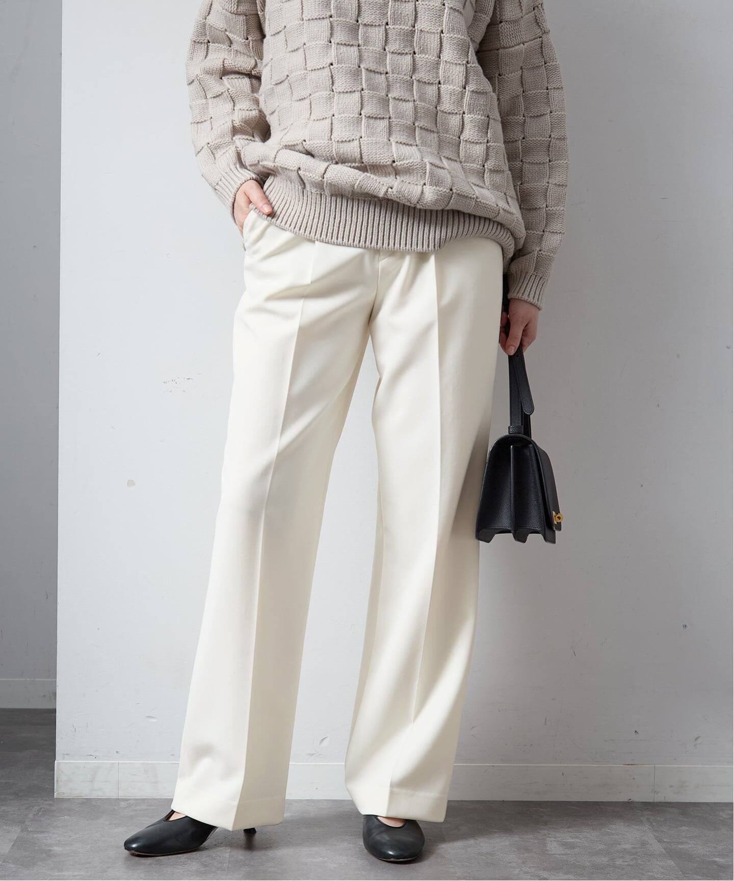 追加2》ダブルクロスストレッチパンツ（スラックス）｜VERMEIL par