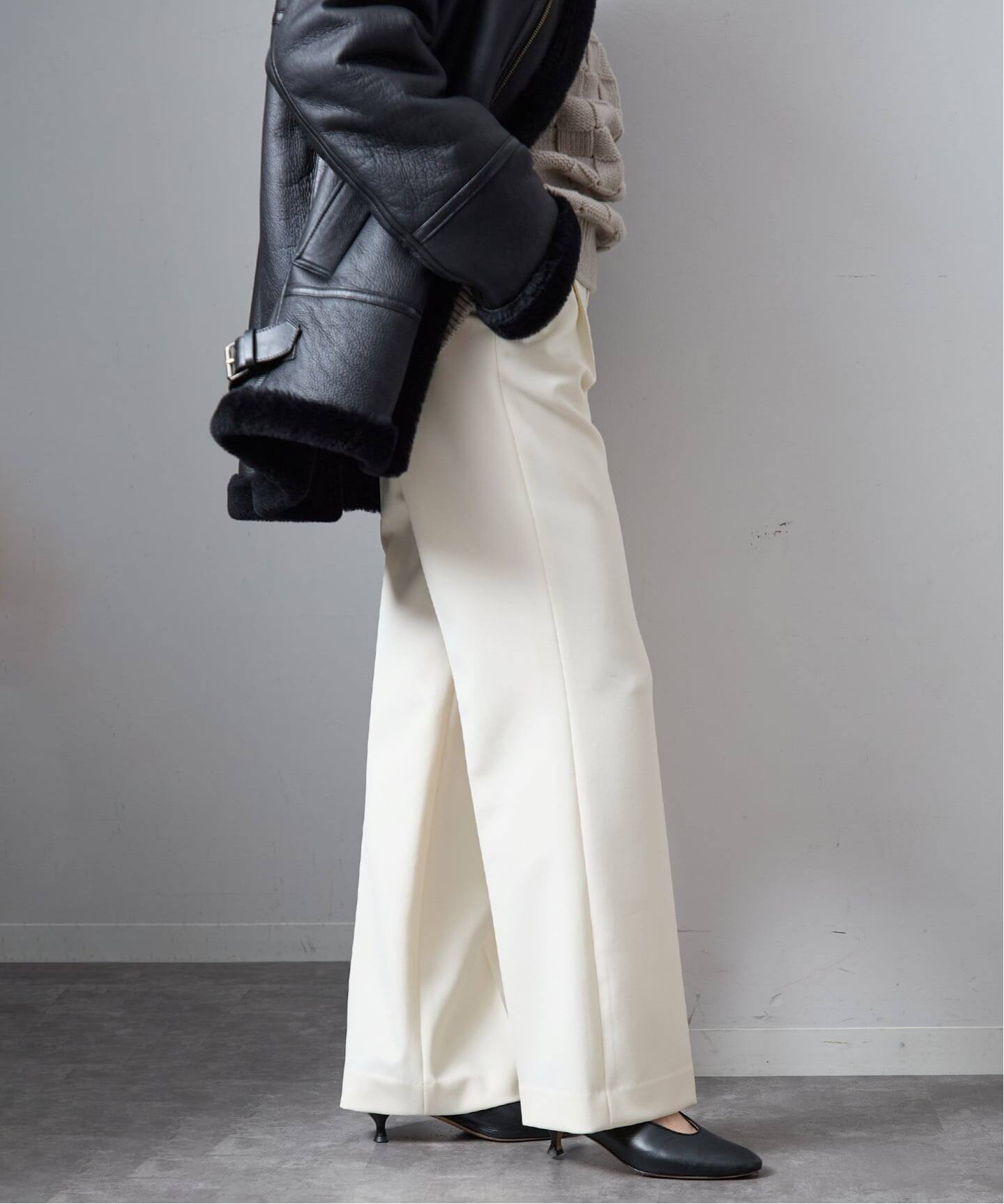 追加2》ダブルクロスストレッチパンツ（スラックス）｜VERMEIL par