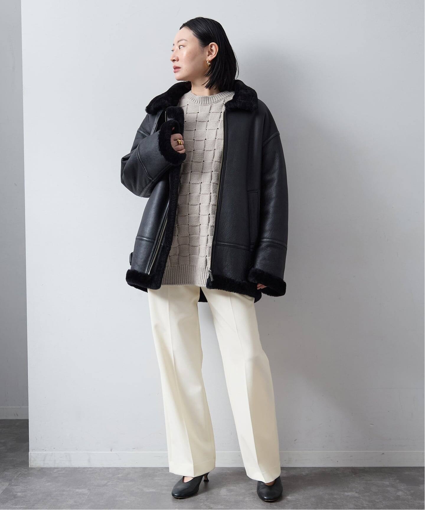 VERMEIL par iena 新品 ストレッチダブルクロス オールインワン 追加3予約》ダブルクロスストレッチパンツのコーディネートスナップ