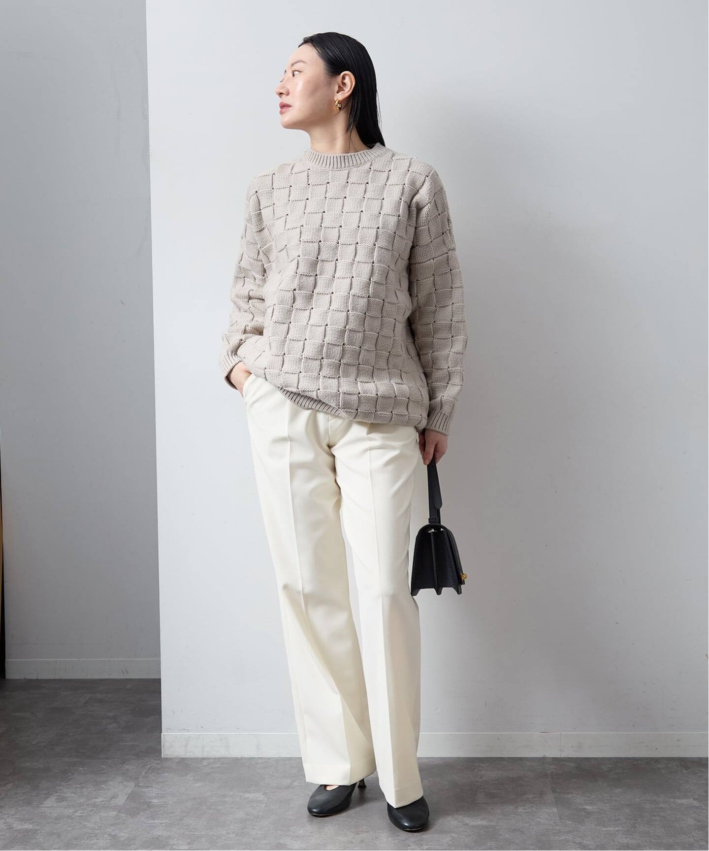 追加2》ダブルクロスストレッチパンツ（スラックス）｜VERMEIL par