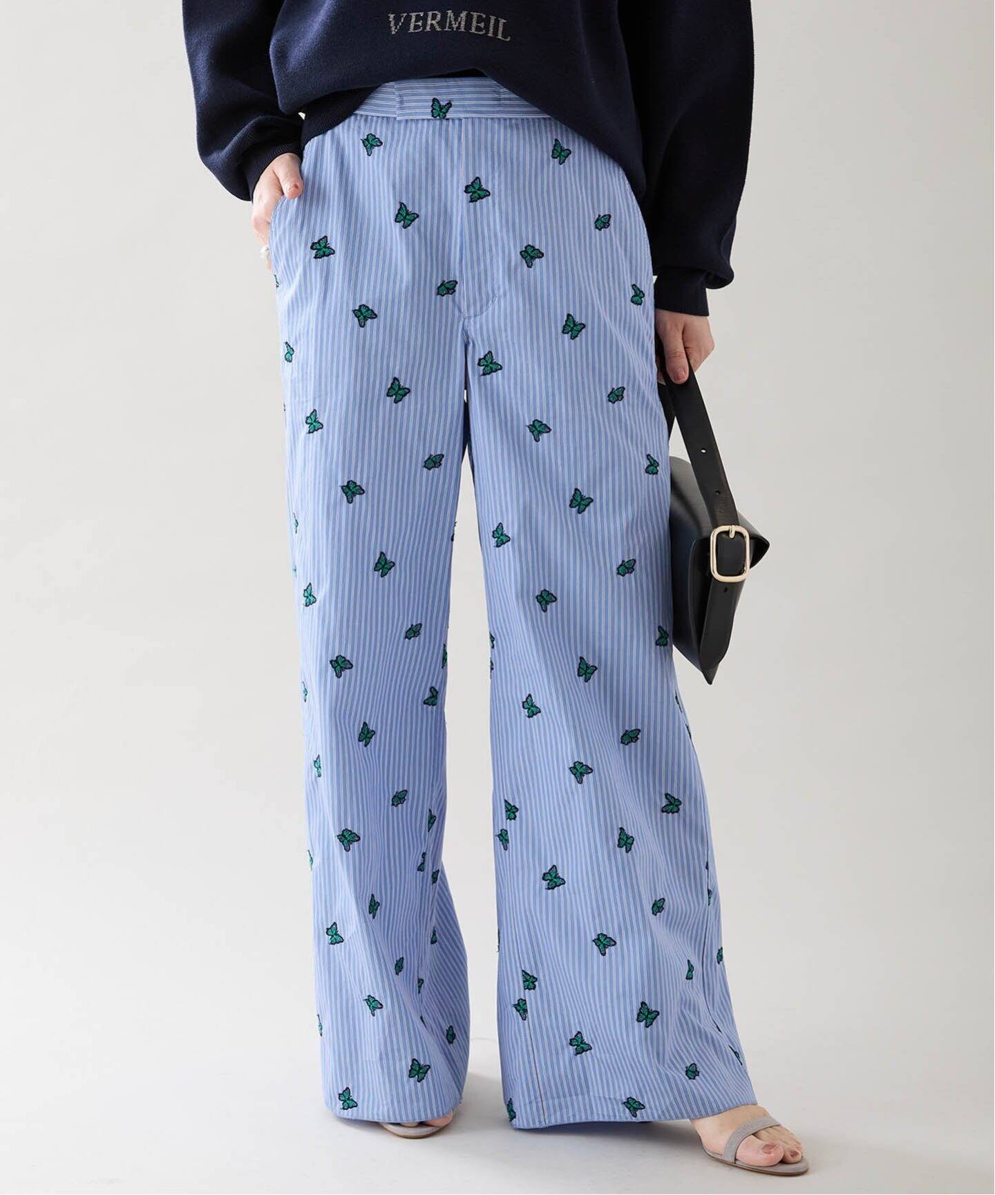 ヴェルメイユパーイエナ 新品　vintageサテンワイドパンツ VERMEIL par iena（ヴェルメイユパーイエナ）の「ヴィンテージ