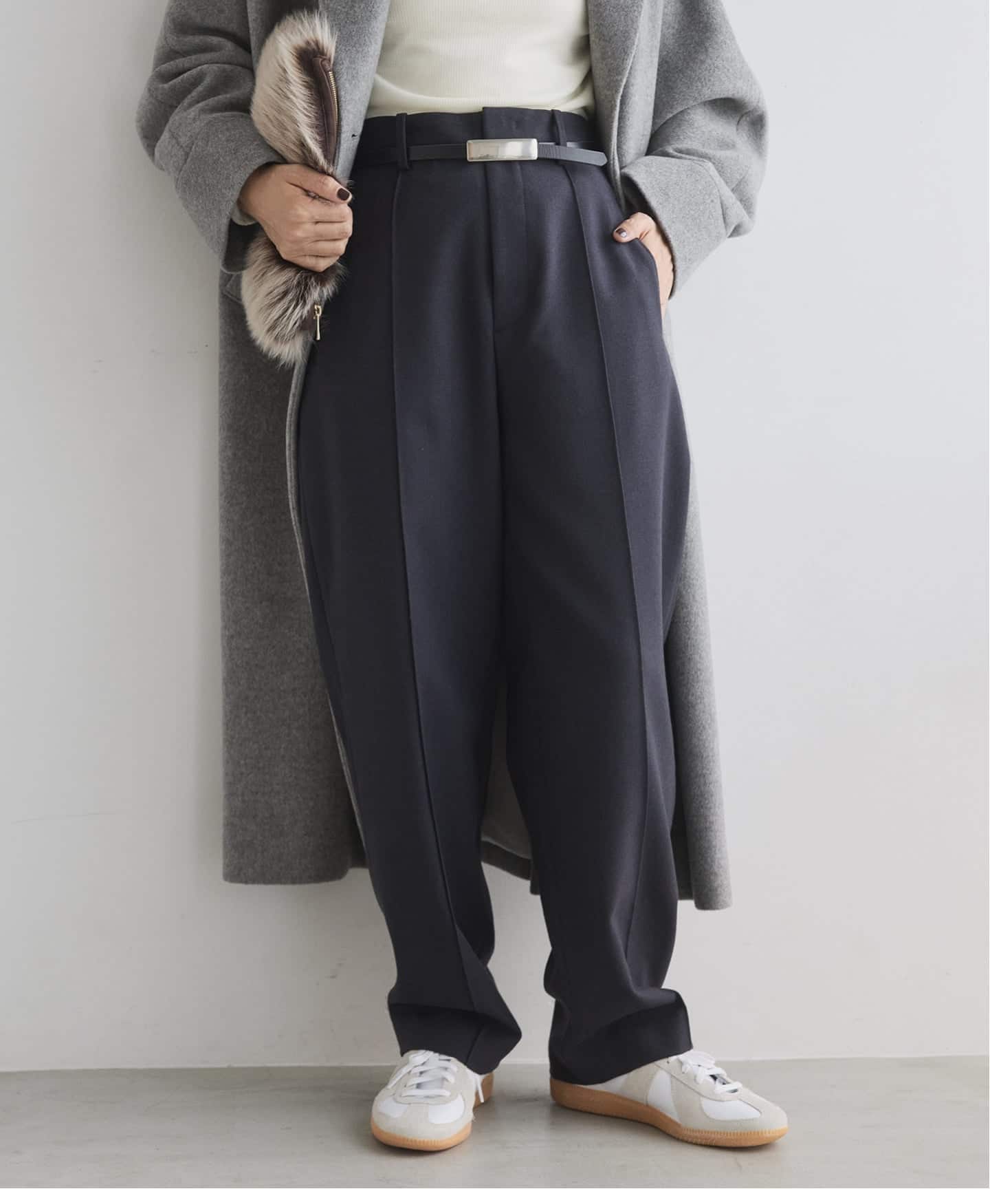 woolピンタックパンツ（スラックス）｜VERMEIL par iena（ヴェルメイユ