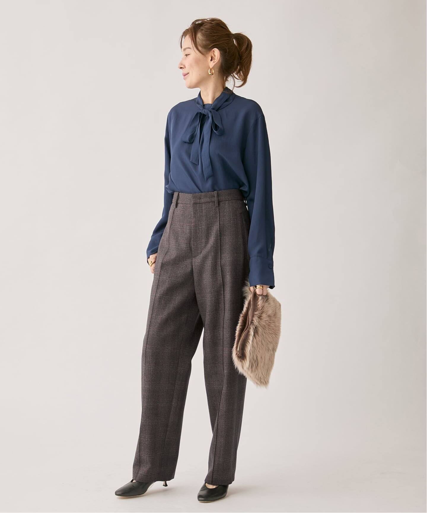 woolピンタックパンツ（スラックス）｜VERMEIL par iena（ヴェルメイユ