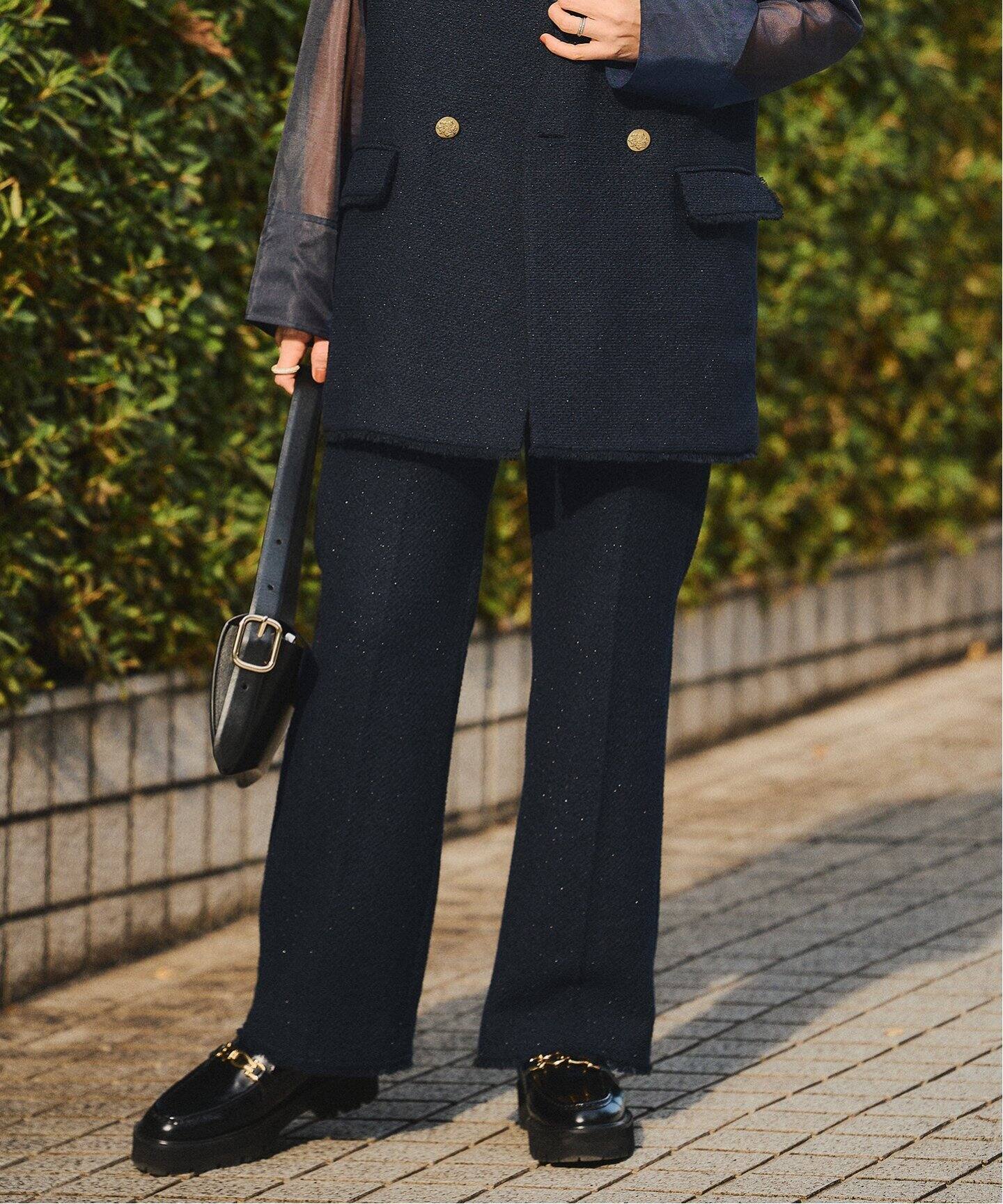 tweed センタープレスパンツ（その他パンツ）｜VERMEIL par iena 