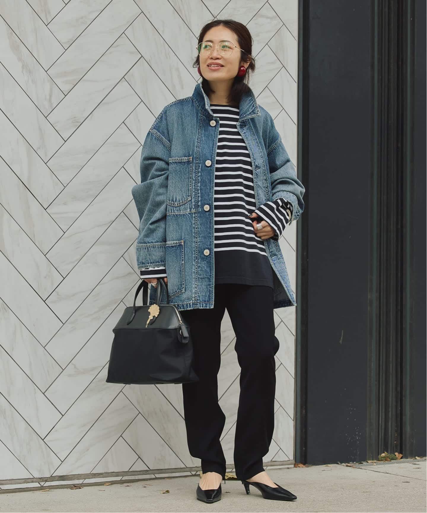 追加2》ツイルストレッチスリムパンツ（スラックス）｜VERMEIL par