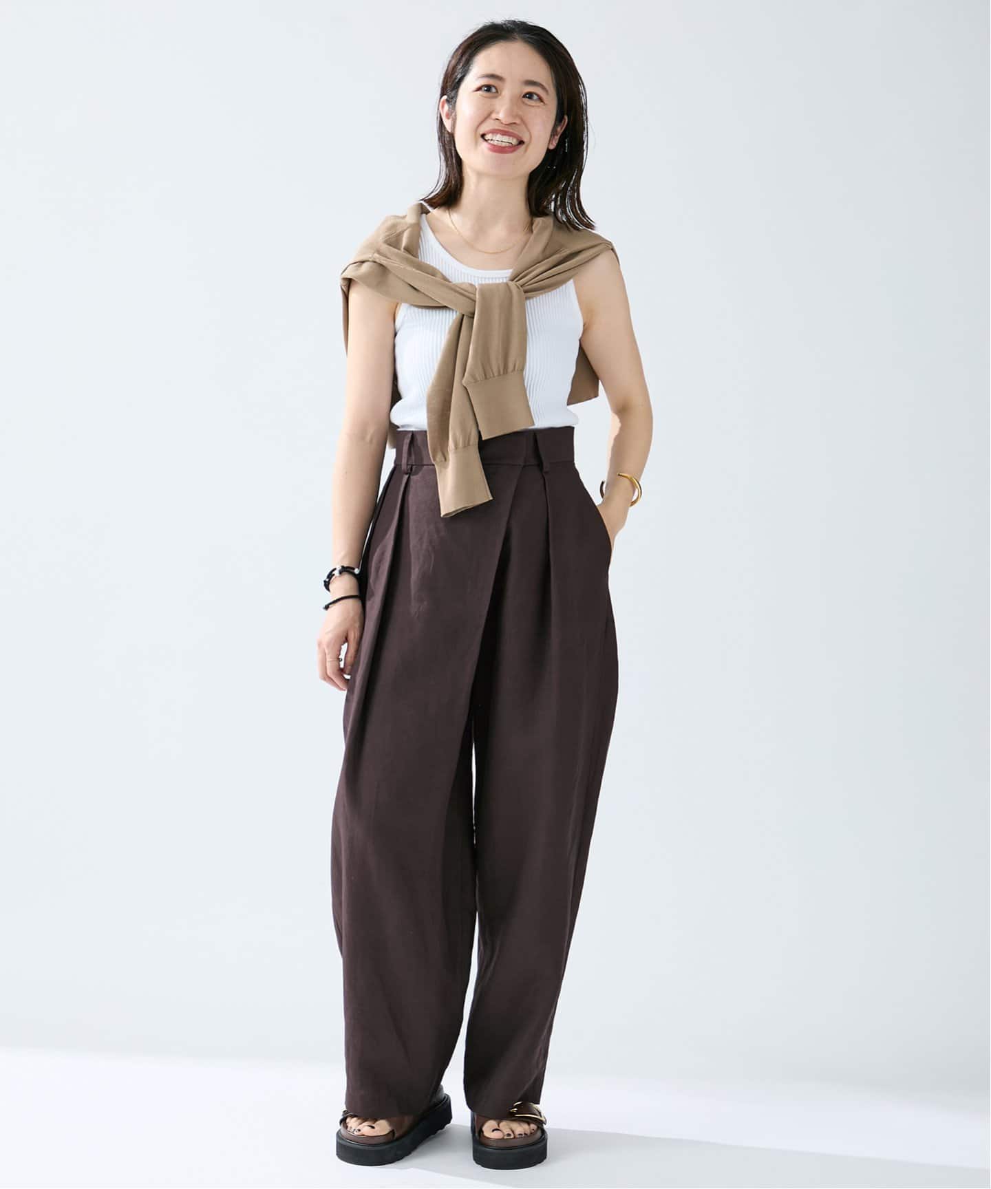 新品◇vermeil par iena オーバークロスタックパンツ 36 オーバークロスタックパンツ（その他パンツ）｜VERMEIL par iena