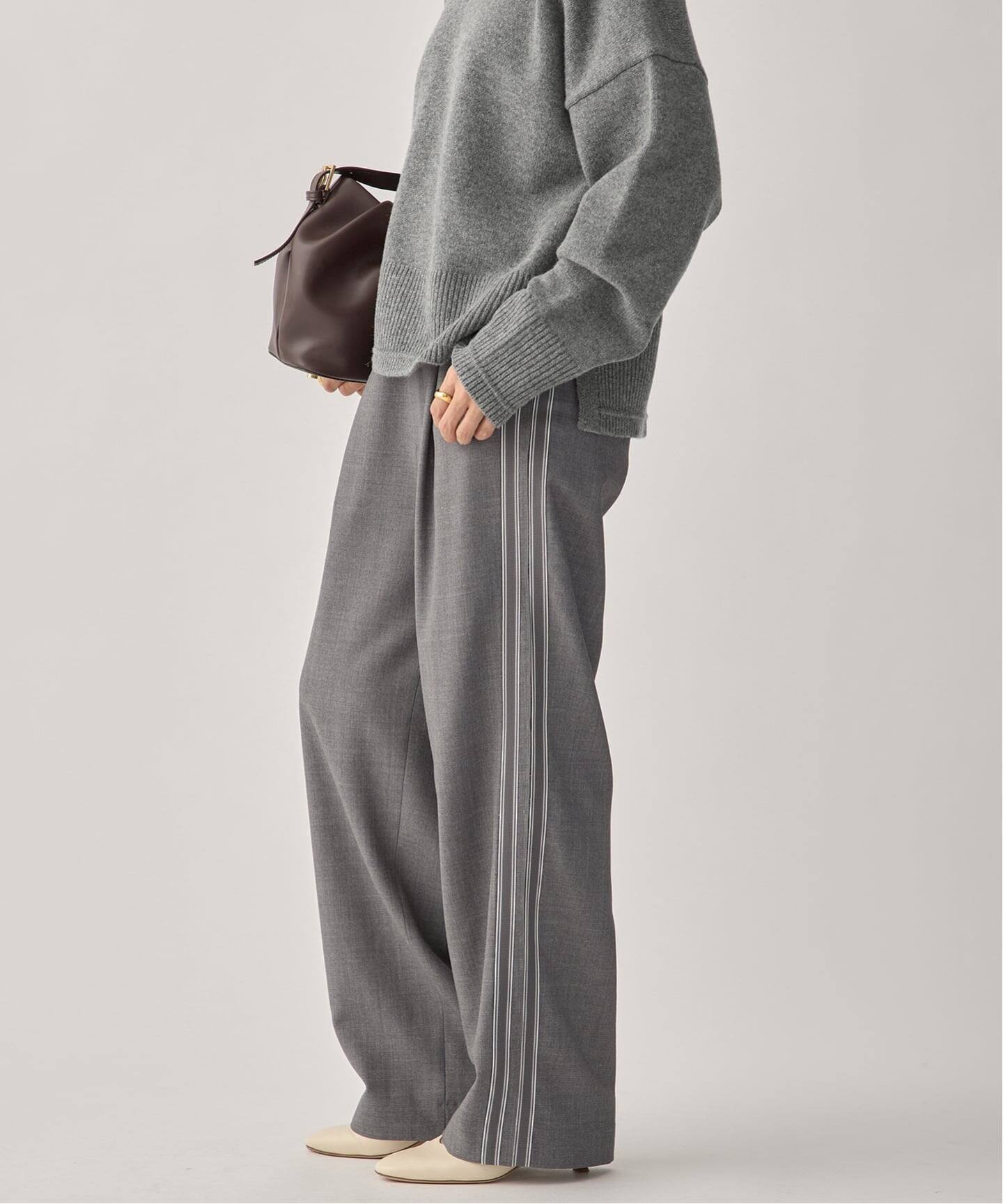 side line tuck パンツ（ジャージ／トラックパンツ）｜VERMEIL par