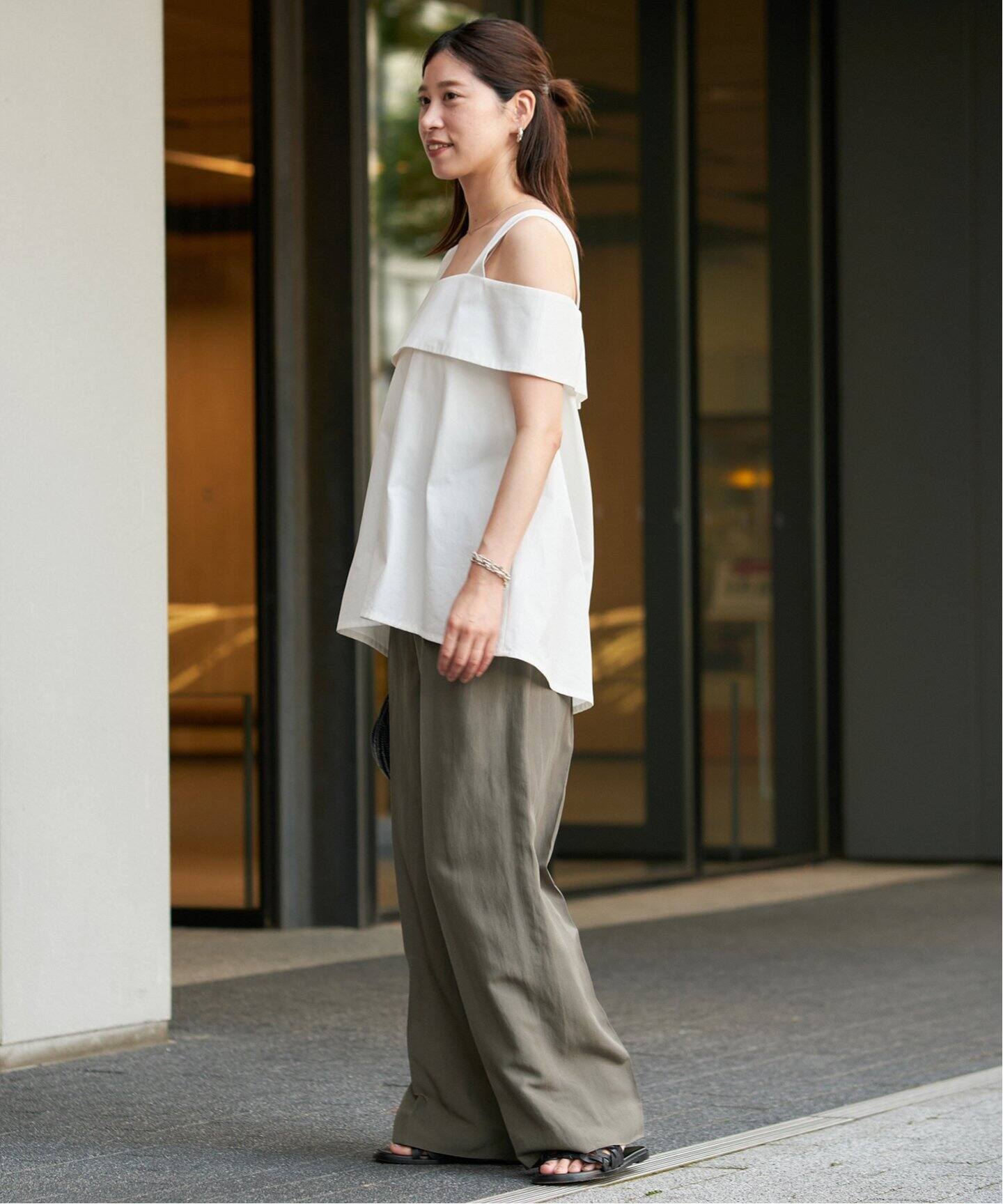予約》レーヨンリネンタンブラータックパンツ（スラックス）｜VERMEIL