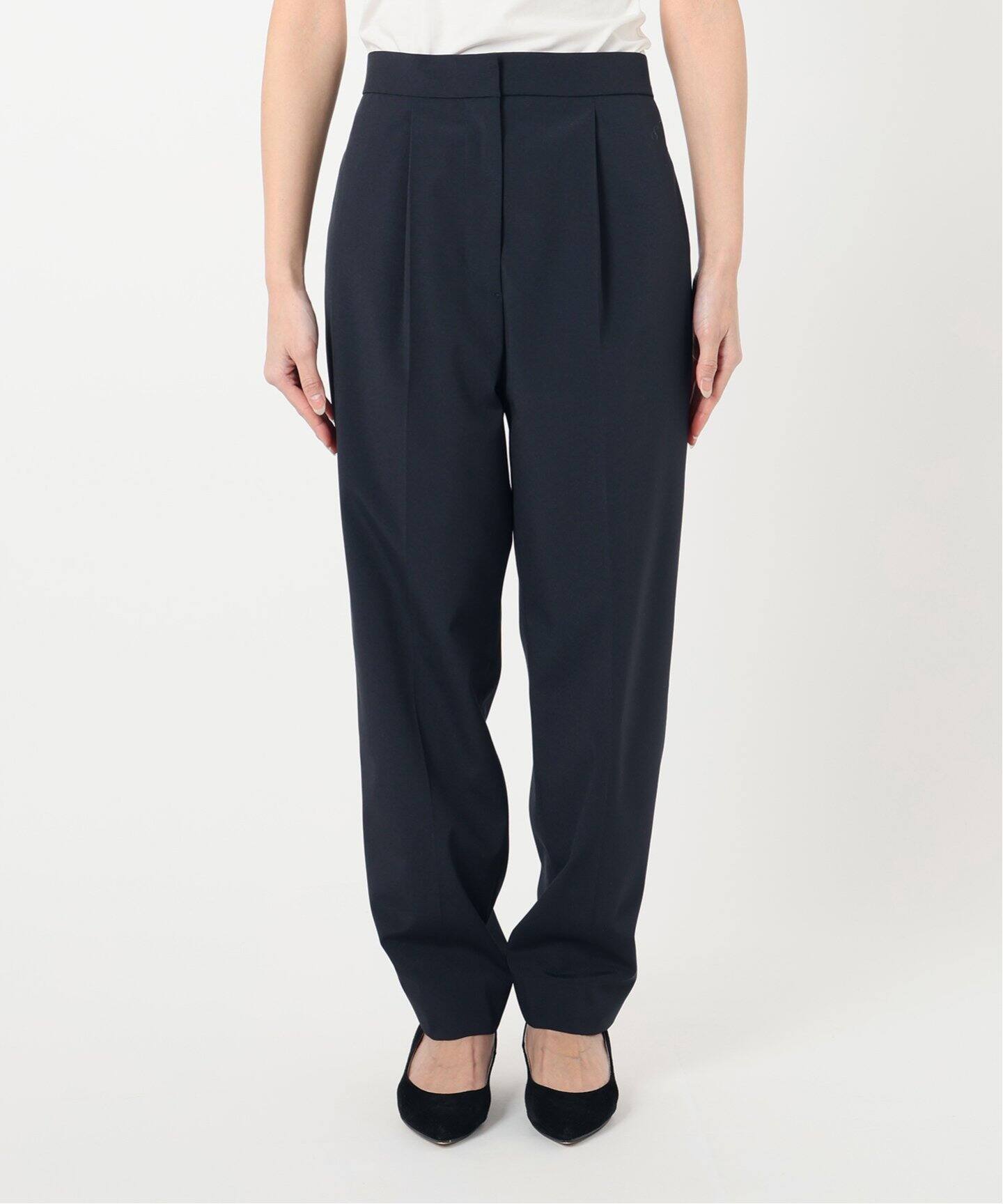 lemaire 1タック　スラックス Lemaire Belted Relaxed Pants Asphalt – Neighbour