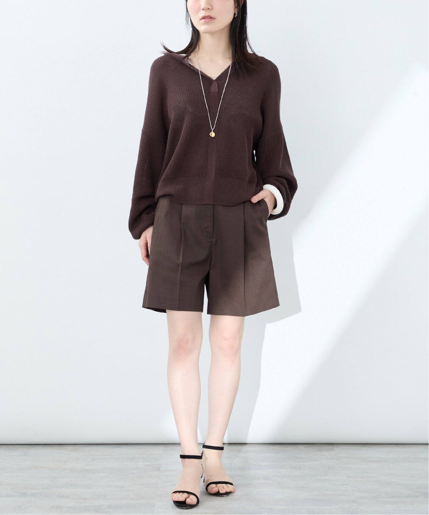 ラミーストレッチショートパンツ（ショート・ハーフパンツ）｜VERMEIL