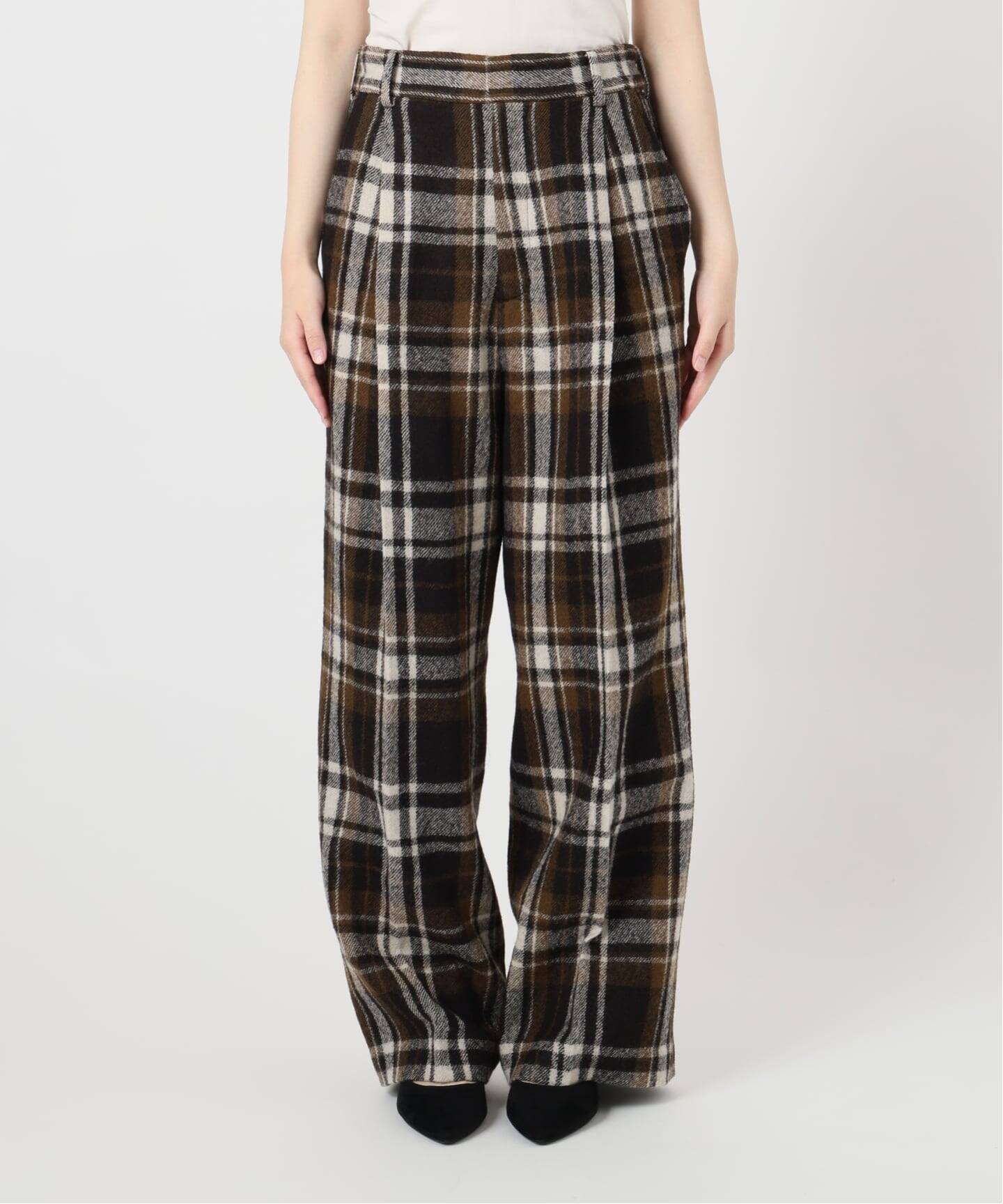 INSCRIRE アンスクリア Check Wide パンツ I25AWPT171A（スラックス