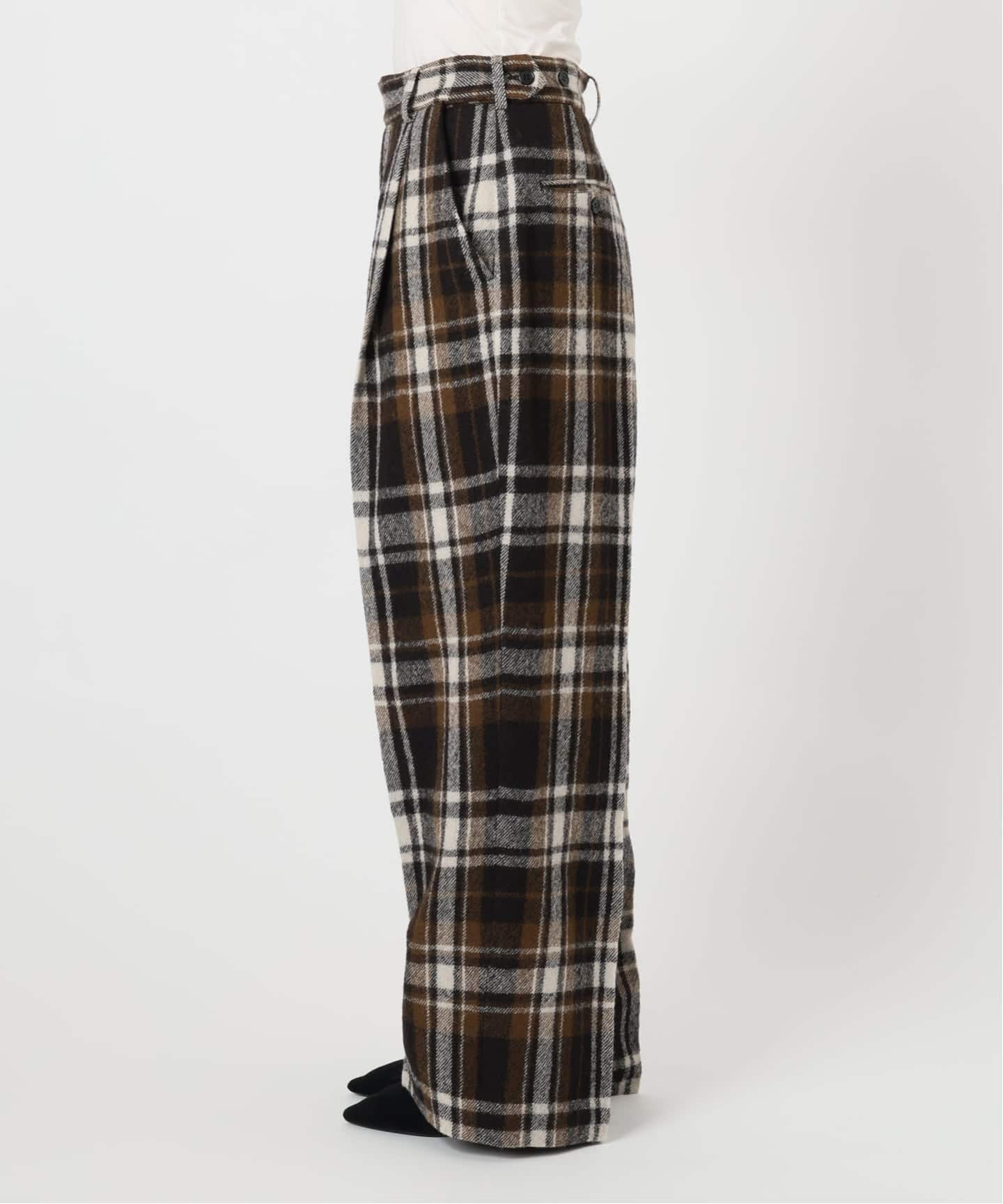 INSCRIRE アンスクリア Check Wide パンツ I25AWPT171A（スラックス