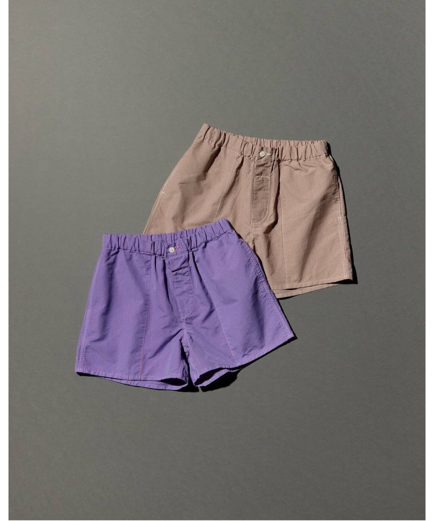 RE-PURPOSE / リパーパス】 gingham shorts（ショート・ハーフパンツ