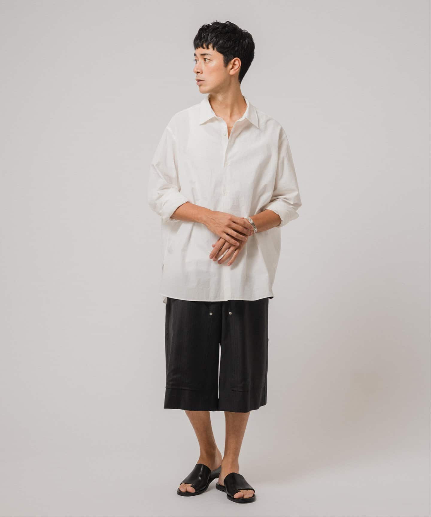 Loro pianaハーフパンツ E.Loro Piana Fabric ペインター バギー ショーツ（ショート