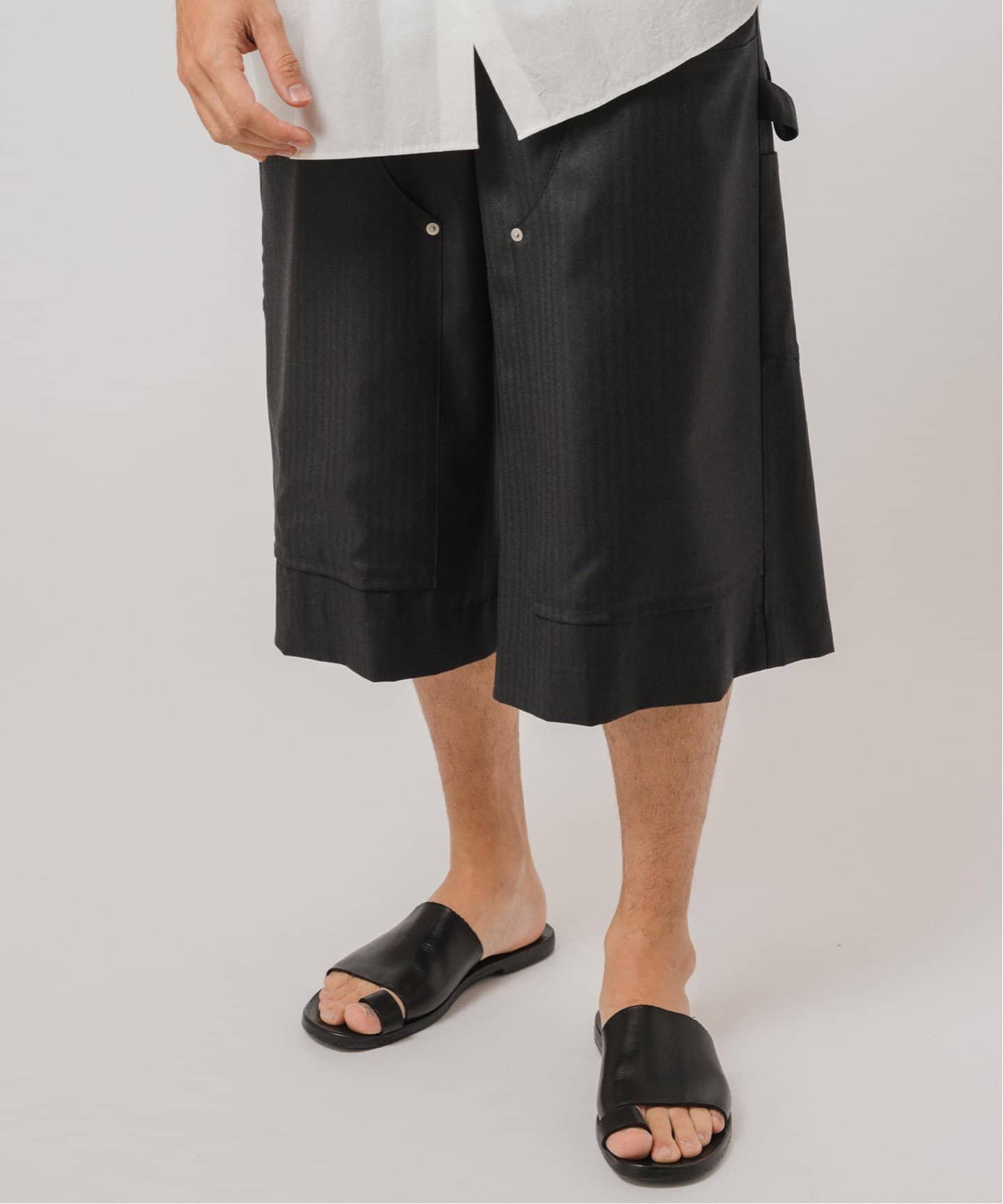 Loro pianaハーフパンツ E.Loro Piana Fabric ペインター バギー ショーツ(ショート