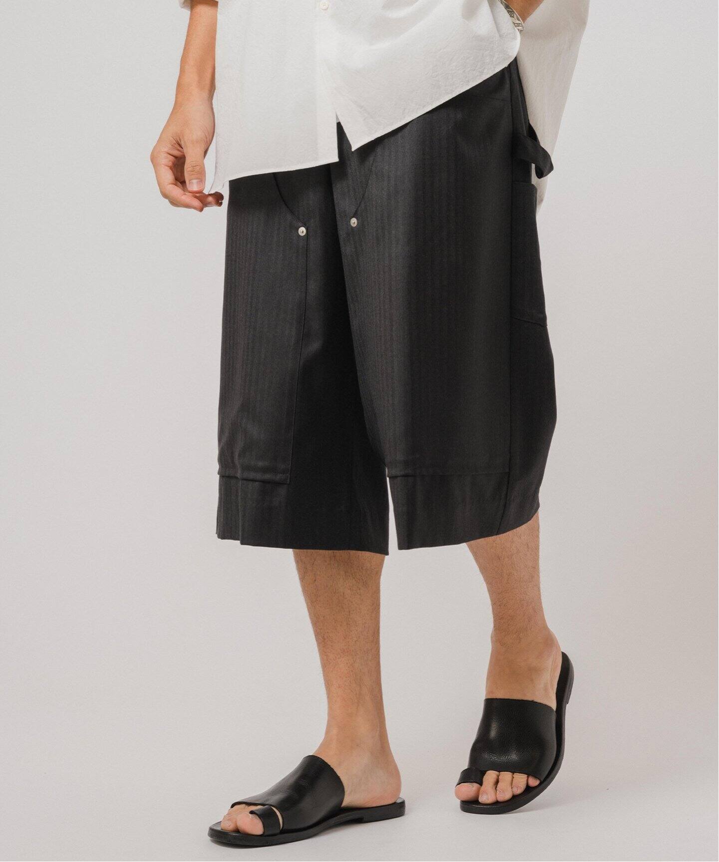 E.Loro Piana Fabric ペインター バギー ショーツ（ショート