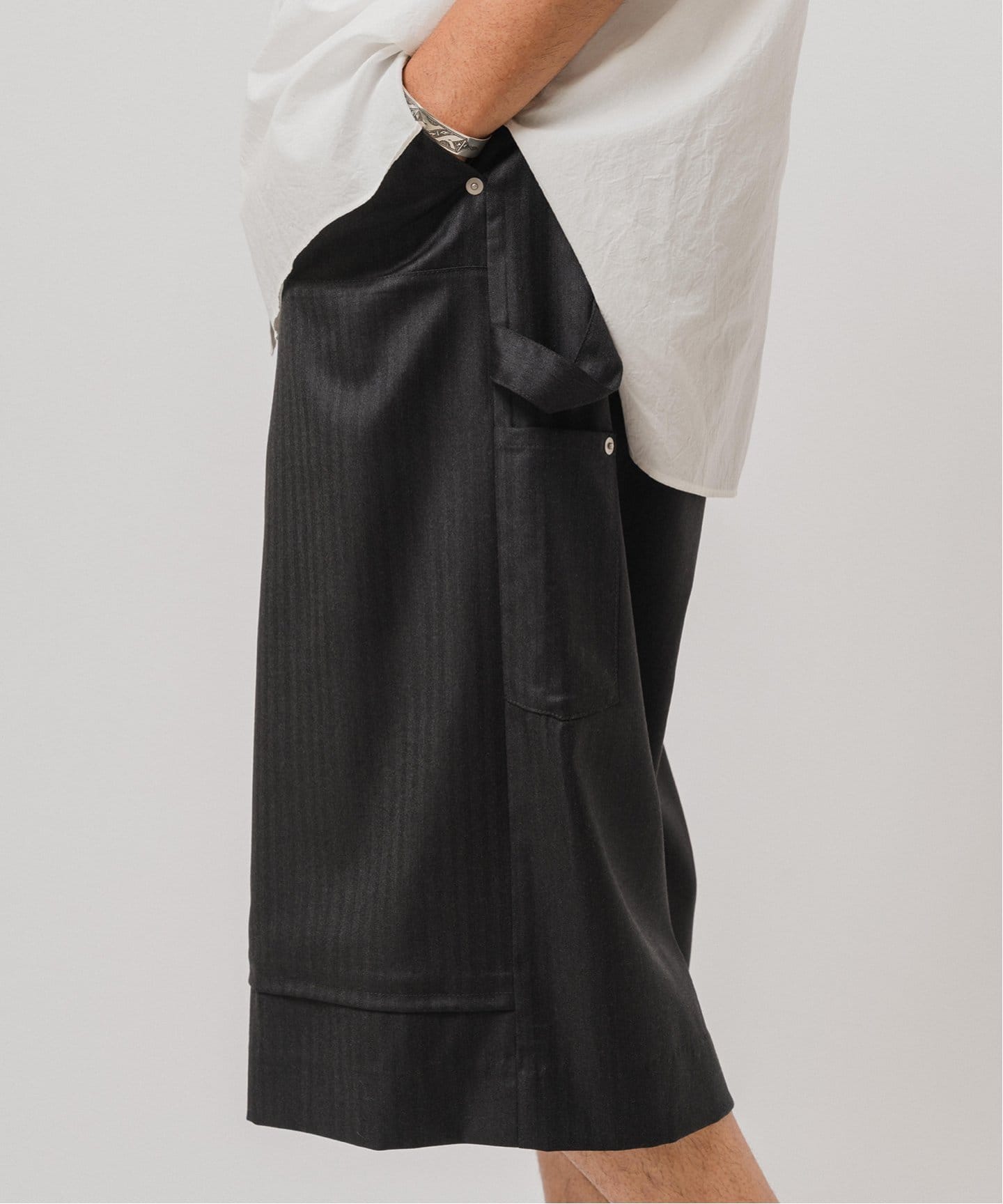 E.Loro Piana Fabric ペインター バギー ショーツ（ショート