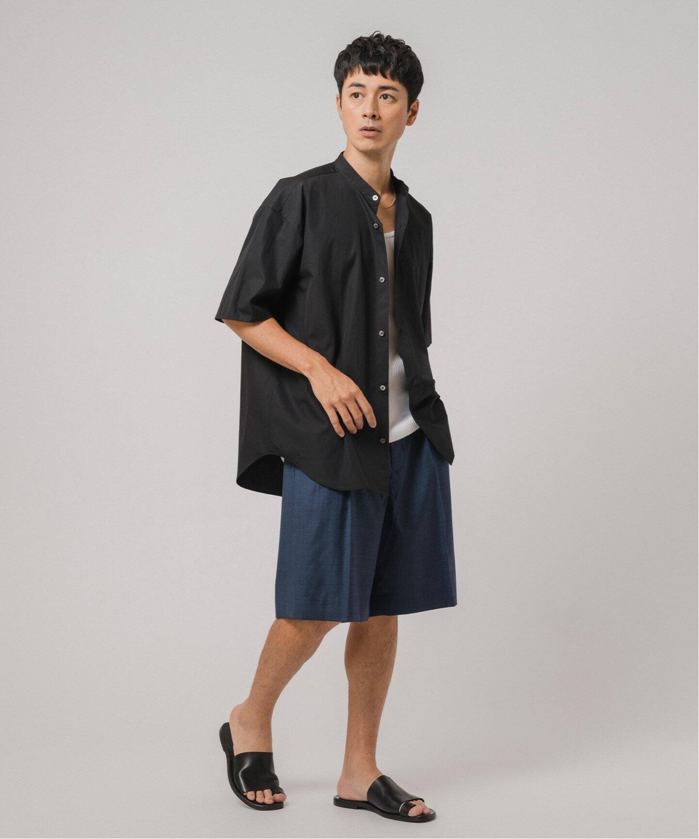 Loro pianaハーフパンツ E.Loro Piana Fabric ペインター バギー ショーツ（ショート