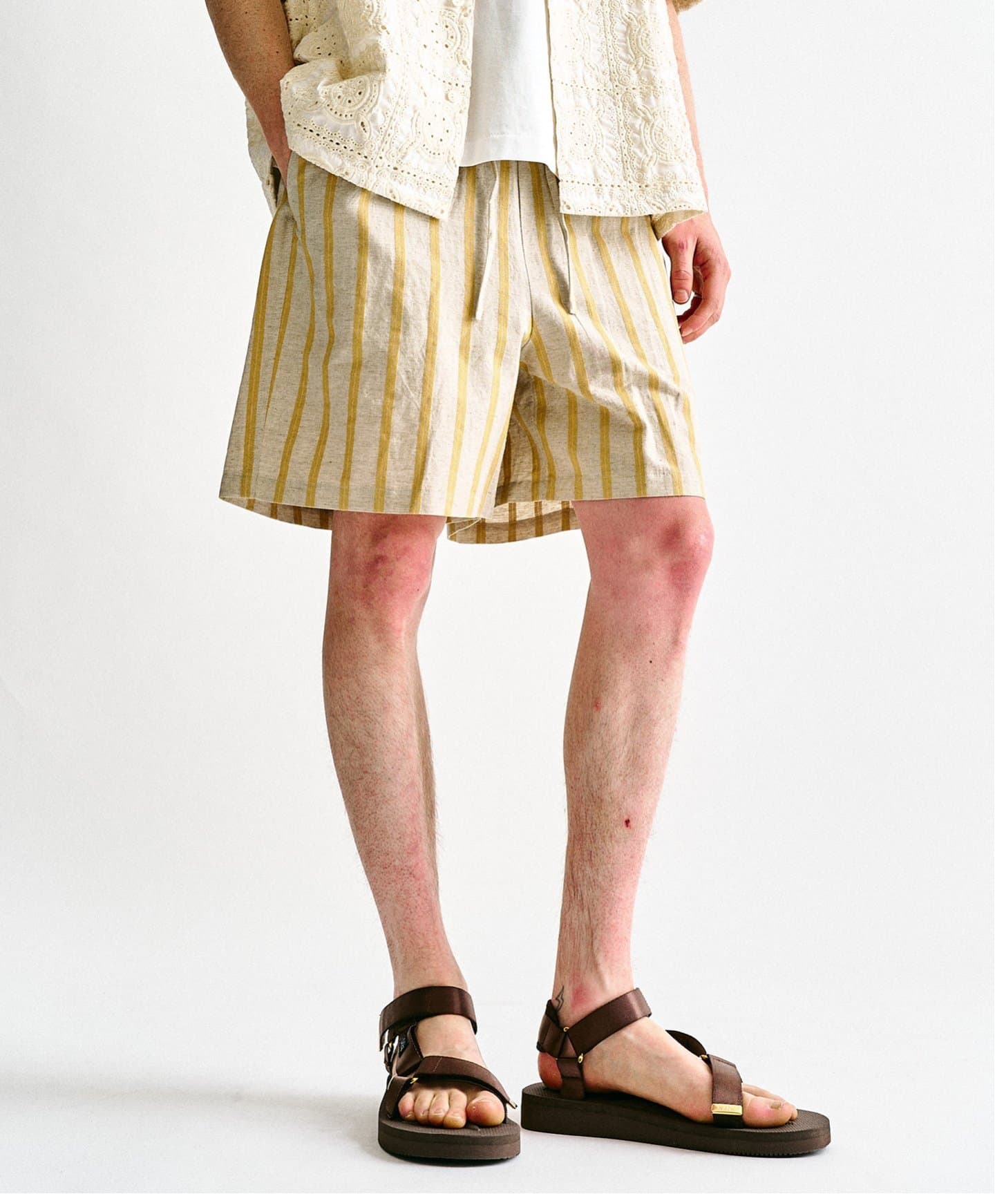 新品⭐︎qualite リネンショートパンツ ノルマンディーリネン ショートパンツ（ショート・ハーフパンツ