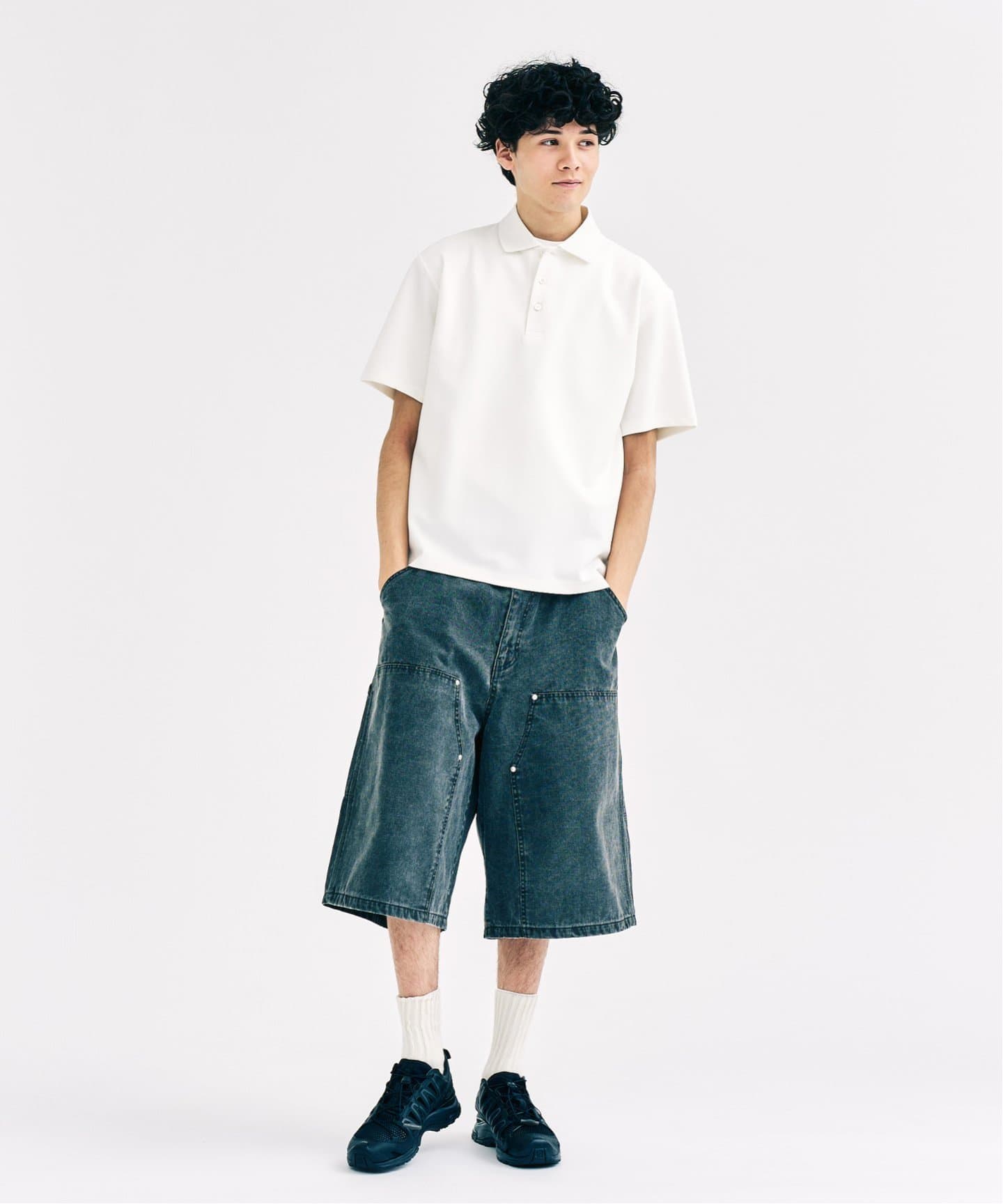 ダックダブルニーショーツ(ショート・ハーフパンツ)|417 EDIFICE ダックダブルニーショーツ(ショート・ハーフパンツ)|417 EDIFICE