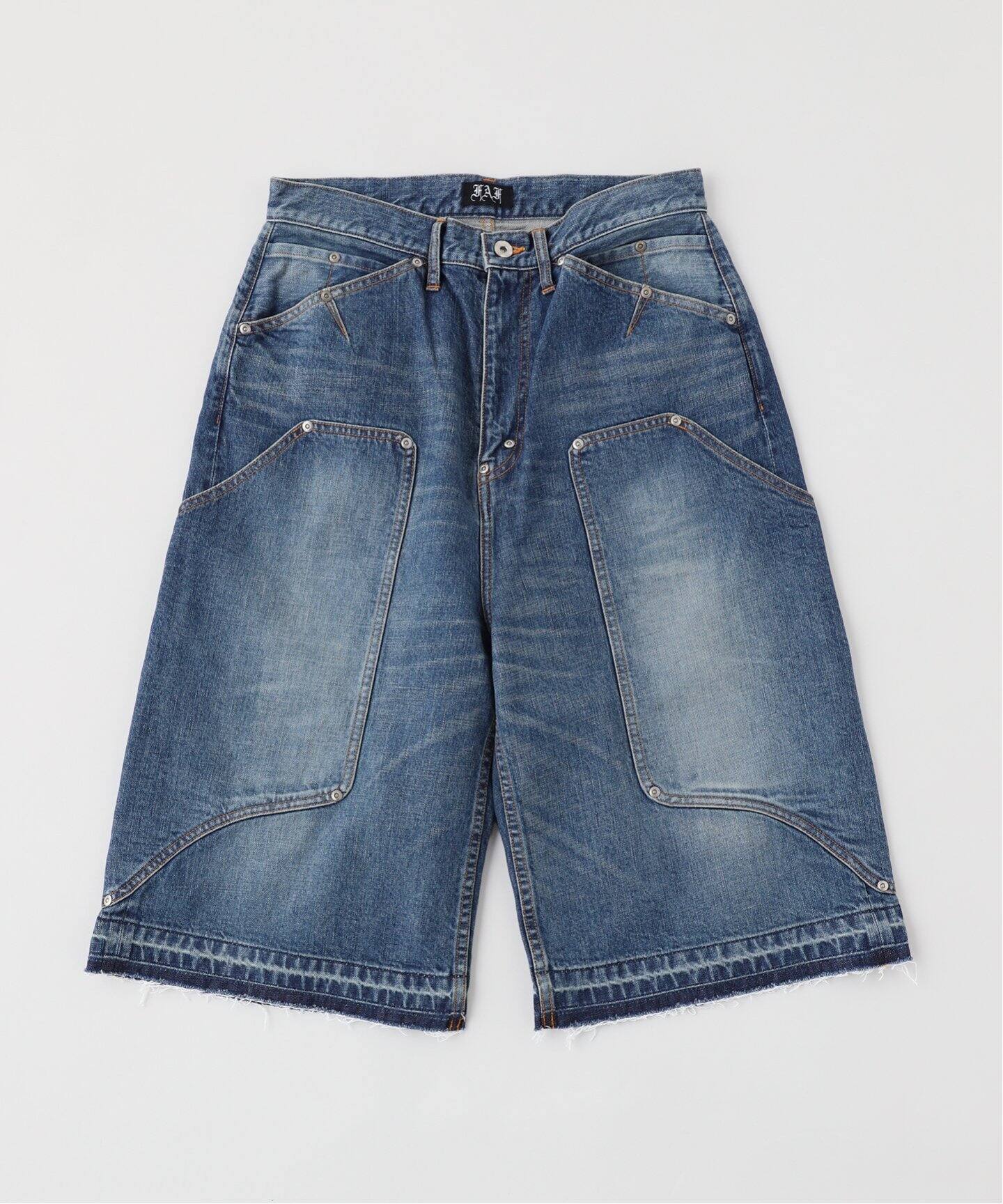 FAF / フェイク アズ フラワーズ NEWCOMMUNE AGED BAGGY DENIM SHORTS 