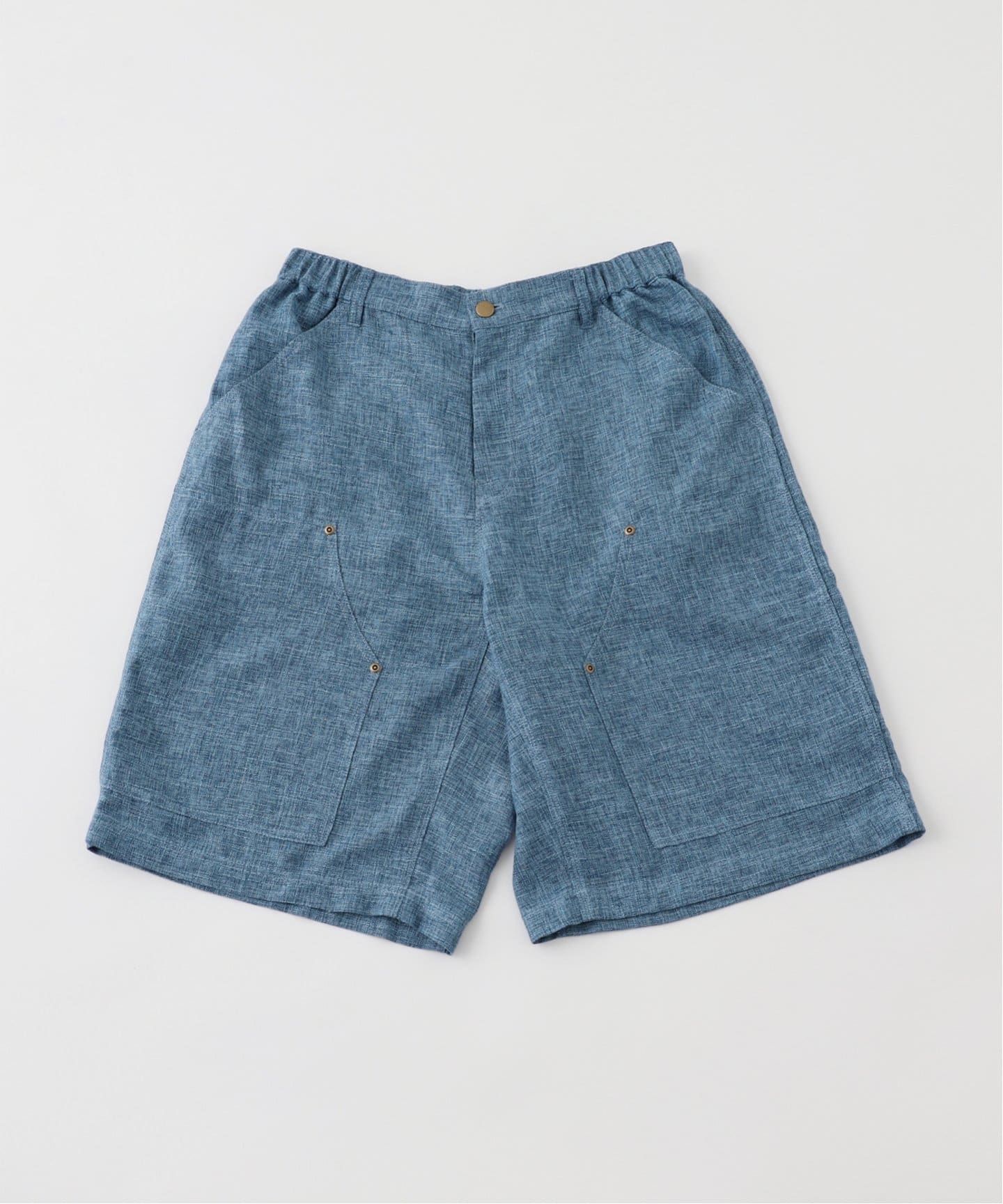 WHIMSY BB KNIT SHORT XL ハーフパンツ ショートパンツ Whimsy / ウィムジー LINEN PAINTER BAGGY SHORT（ショート・ハーフ
