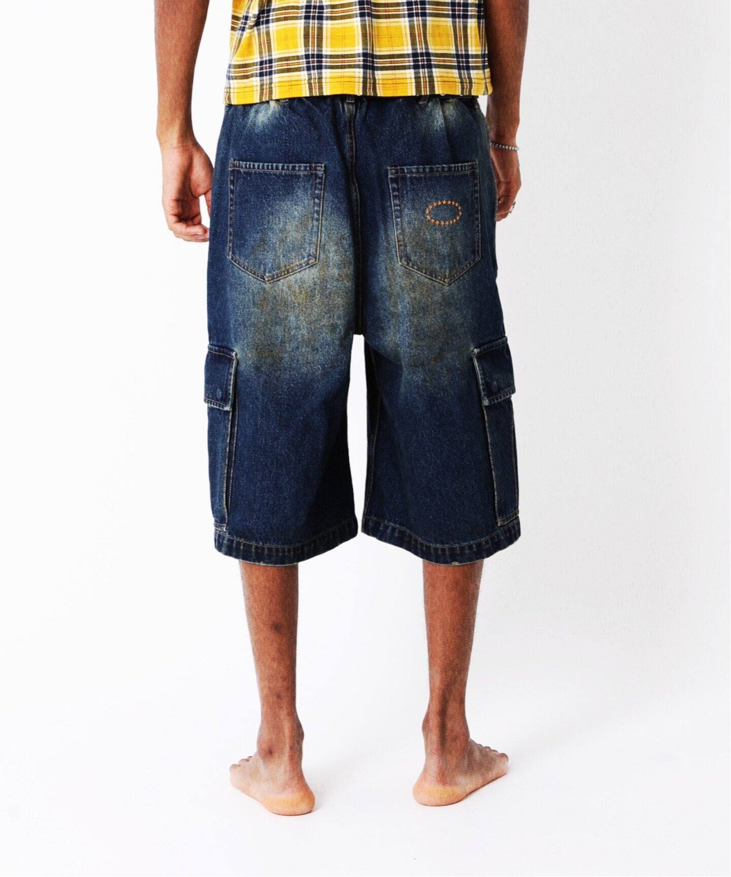 ハーフ・ショートパンツ [COLN] dust cargo bermuda denim pants AFB / エーエフビー BAGGY CARGO SHORTS（ショート・ハーフ