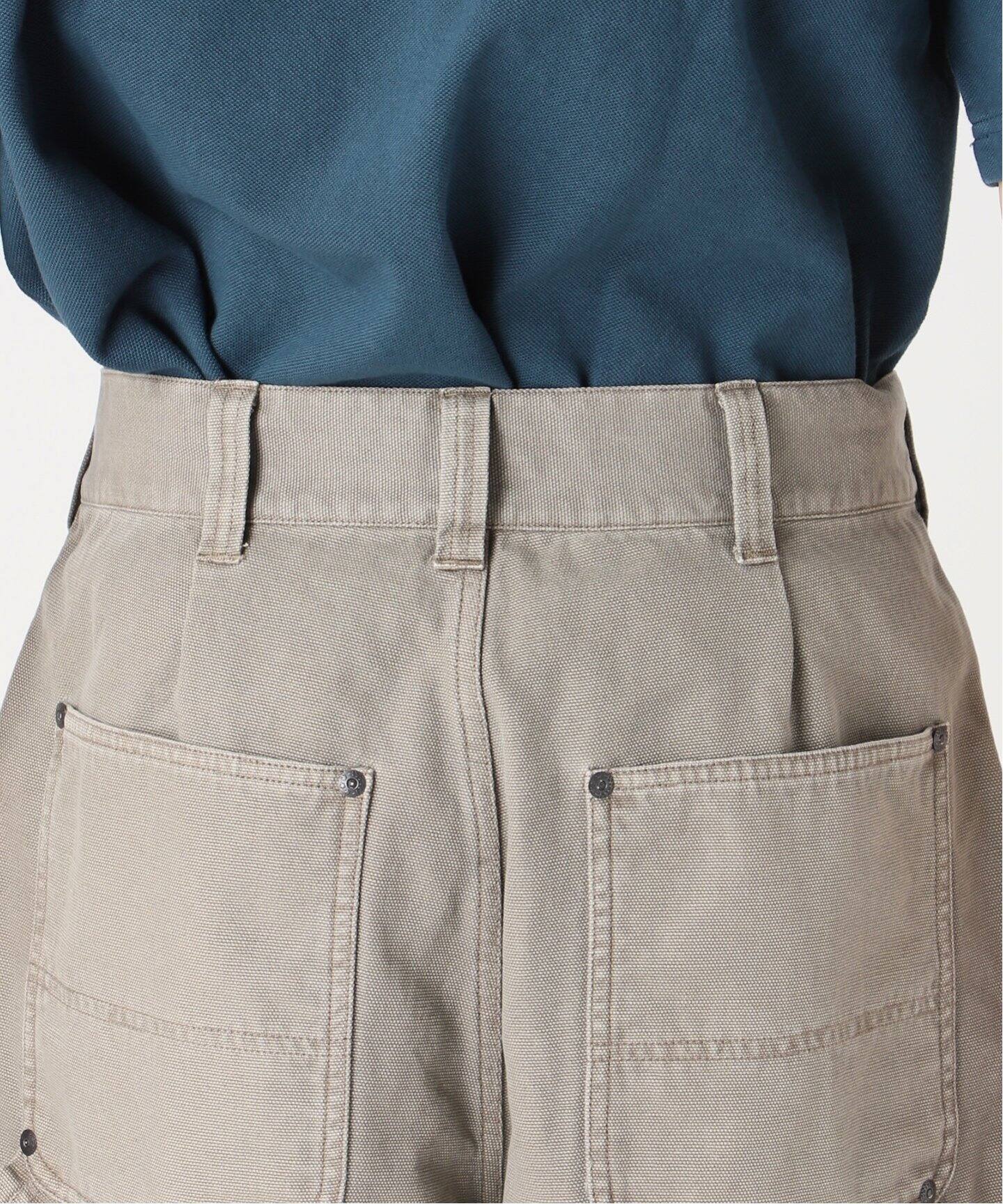 H BEAUTY&YOUTH フェード ダブルニーパンツ L H＞フェード ダブルニーパンツ