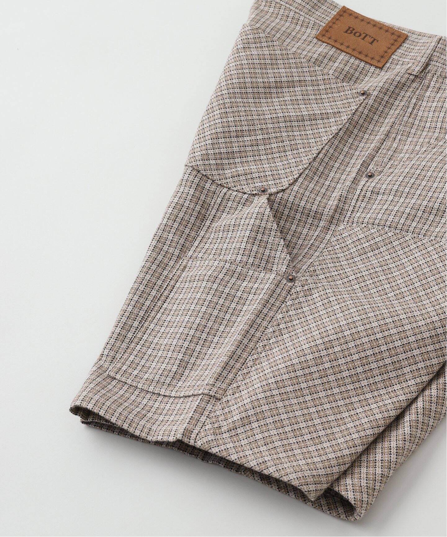 BoTT / ボット Plaid Double Knee Short（ショート・ハーフパンツ