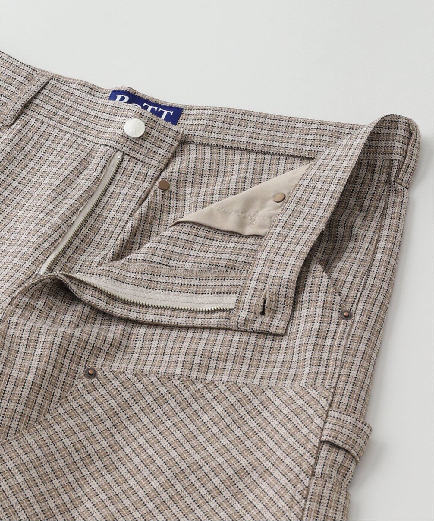 BoTT / ボット Plaid Double Knee Short（ショート・ハーフパンツ
